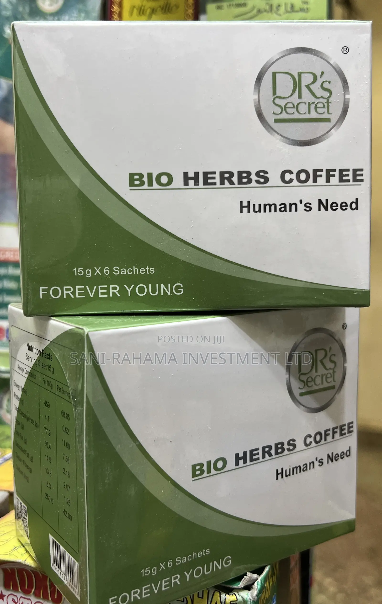 Dr’S Secret Bio Herbs Coffee ( Human’S Need )FOREVER YOUNG.