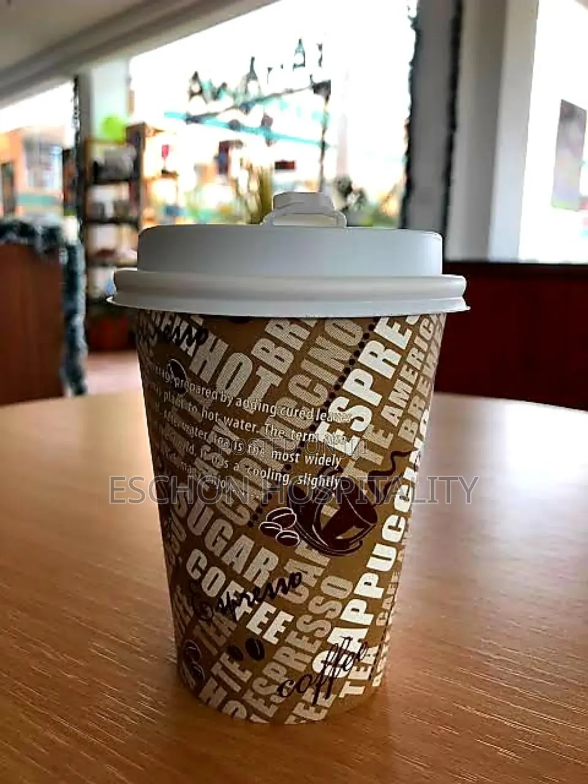 Premium Paper Coffee Cup With Lid
: 8oz, 12oz 
16oz