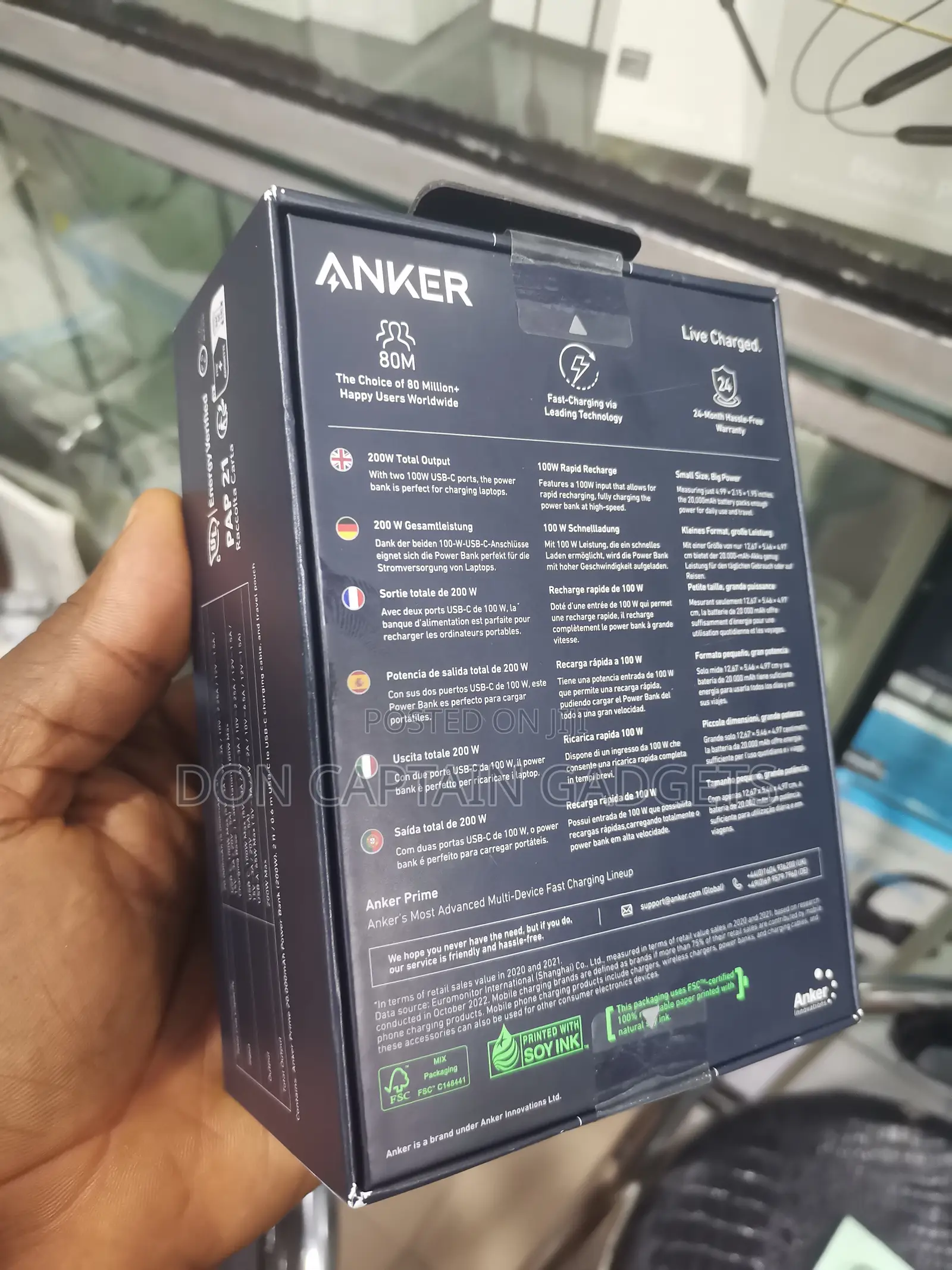 Anker Laptop Power Bank 200w / 20000mah