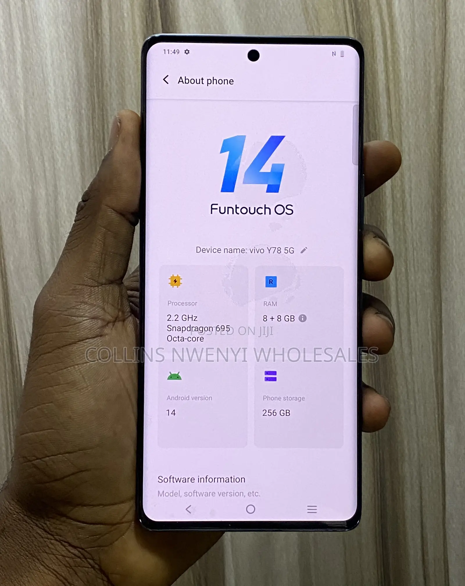 Vivo Y78 256 GB Black