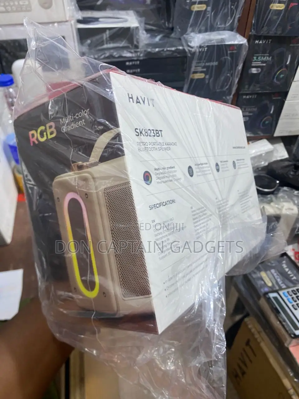 Havit SK823BT Retro Portable Karaoke Bluetooth Mp Microphone