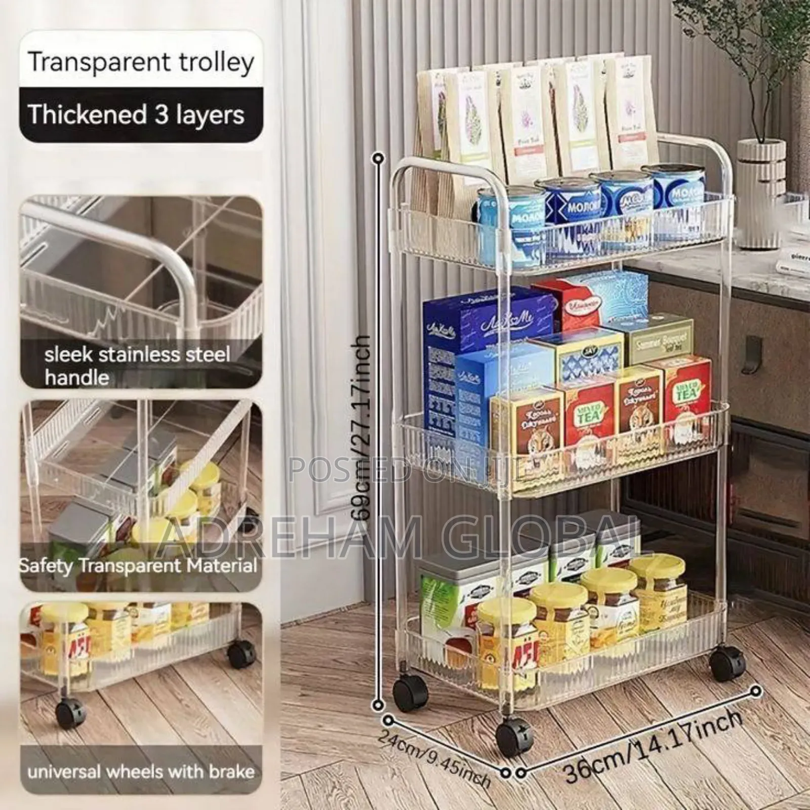 3tier Acrylic Storage Rack
