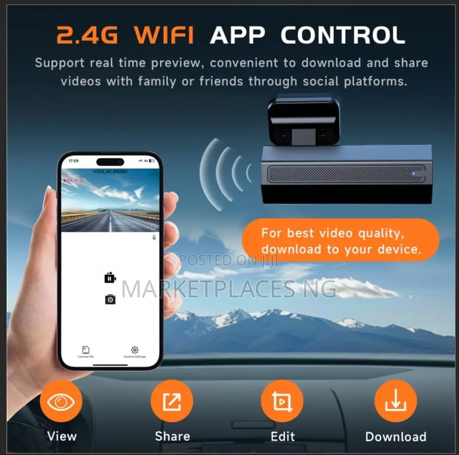 VEEMENT 2. Smart Wifi Dash Cam