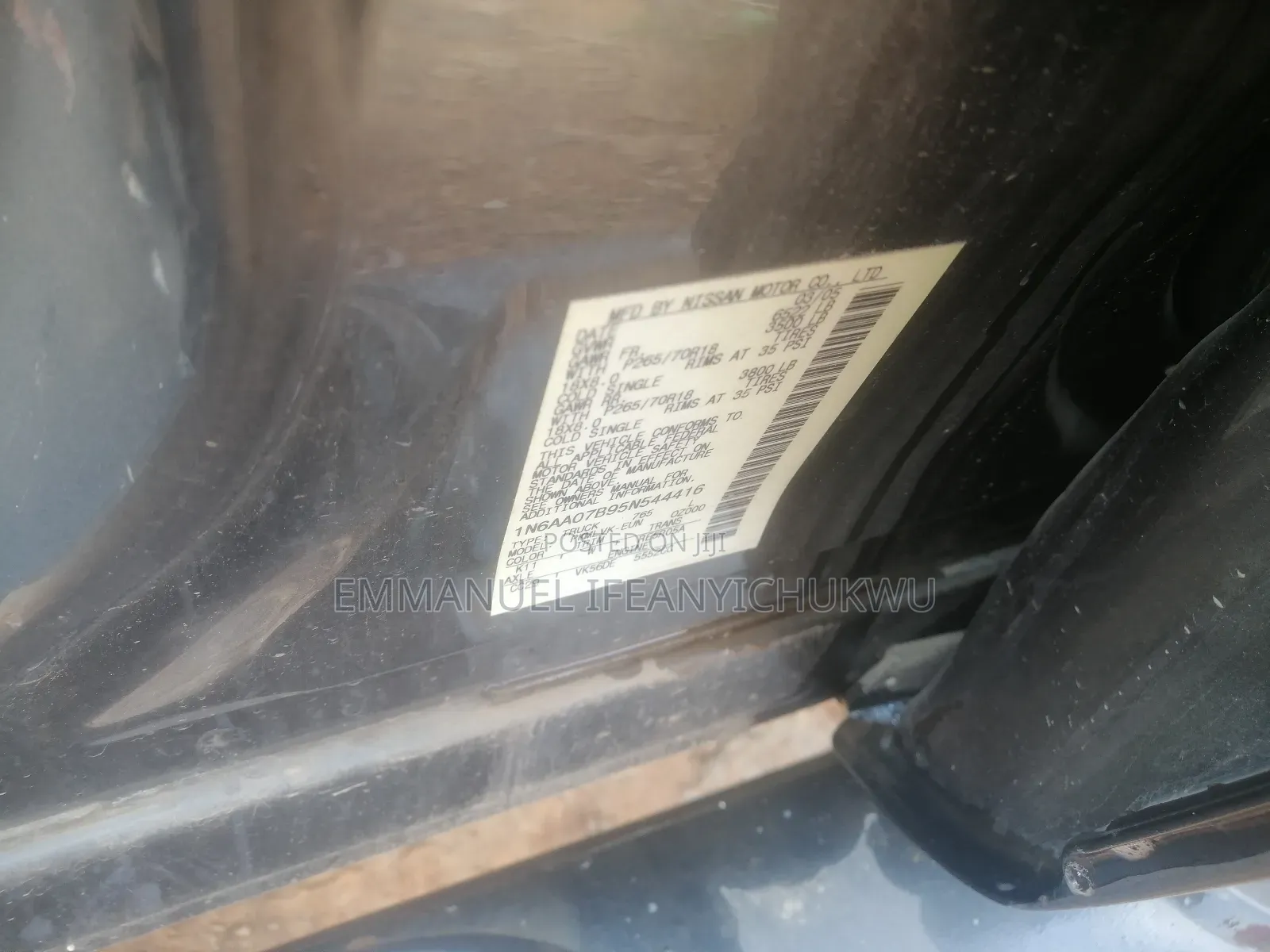 Nissan Titan Crew Cab LE 4WD 2005 Gray