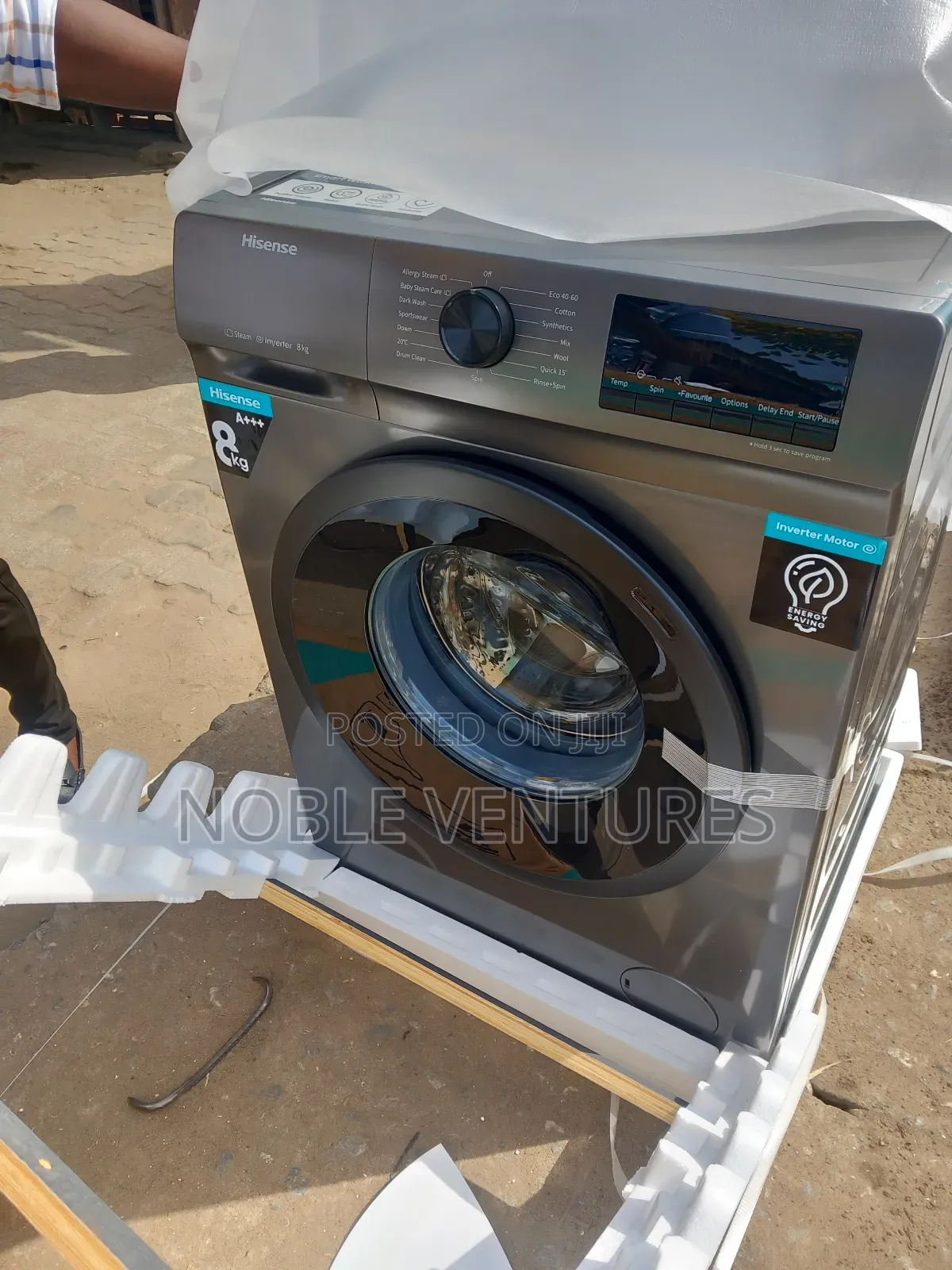 Hisense 8kg Inverter Wishing Machine Front Loader100%Copper