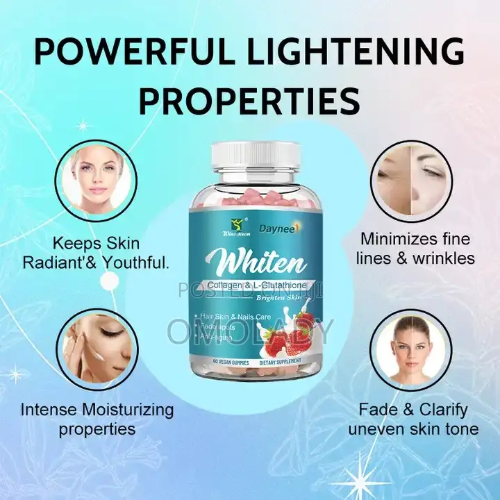 Whitening Collagen and L-Gluthathione Gummies