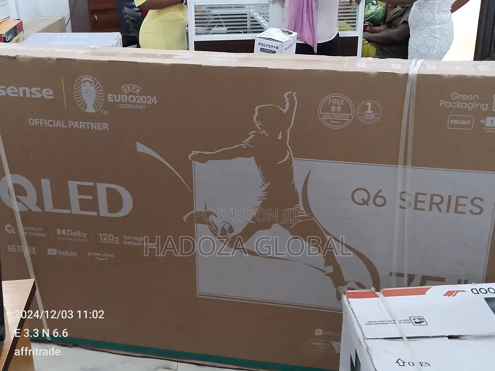 Very-intelligent Hisense 75'' Qled Television