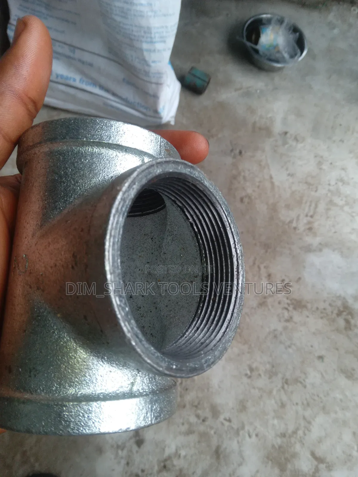2" Galvanise Tee Connector