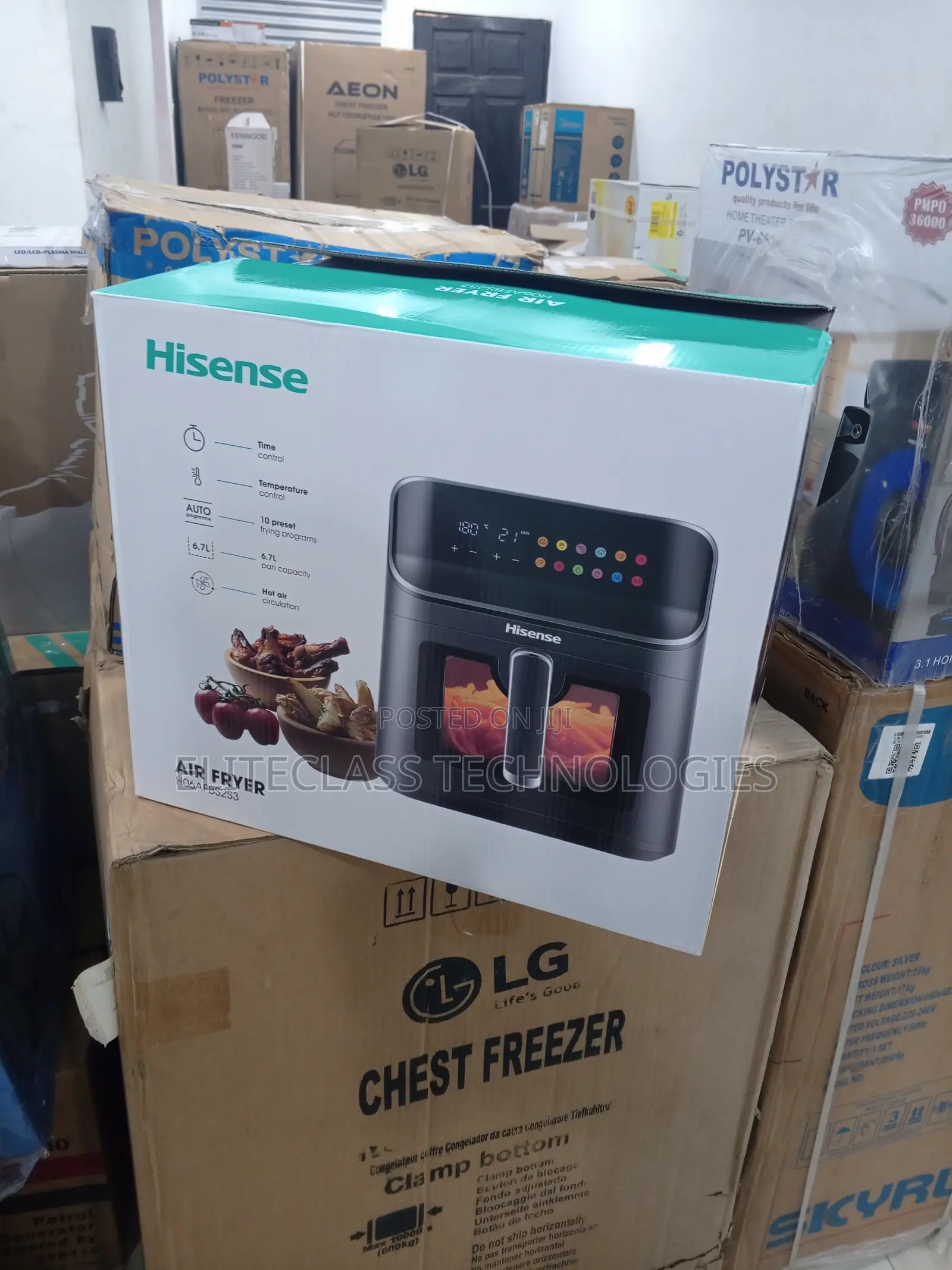 Crispy Cuisine Maker Hisense H06AFBS2S3 6.7L Air Fryer
