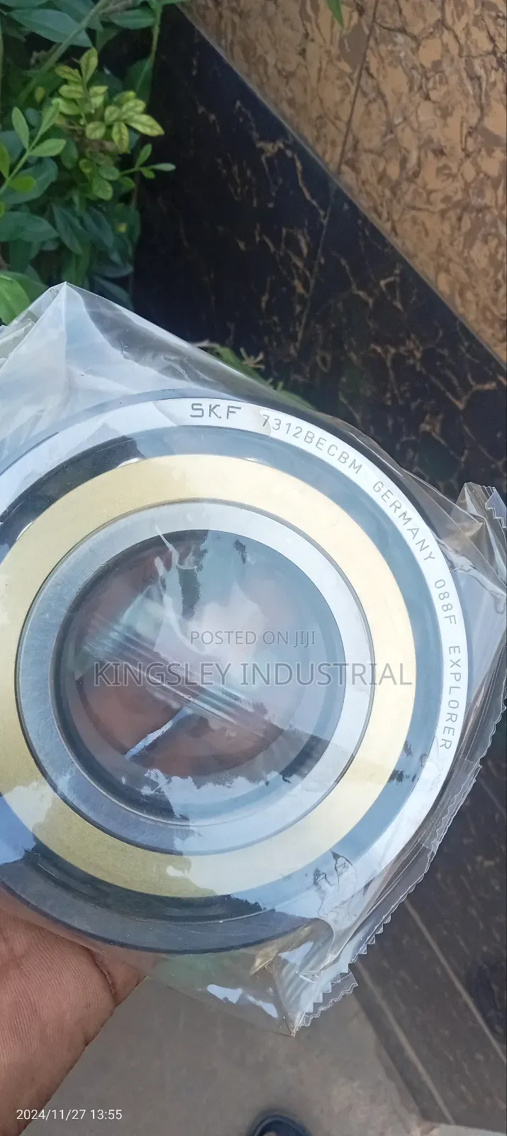 7312-Becbm-Brass Angular Contact Ball Bearing 50mm SKF