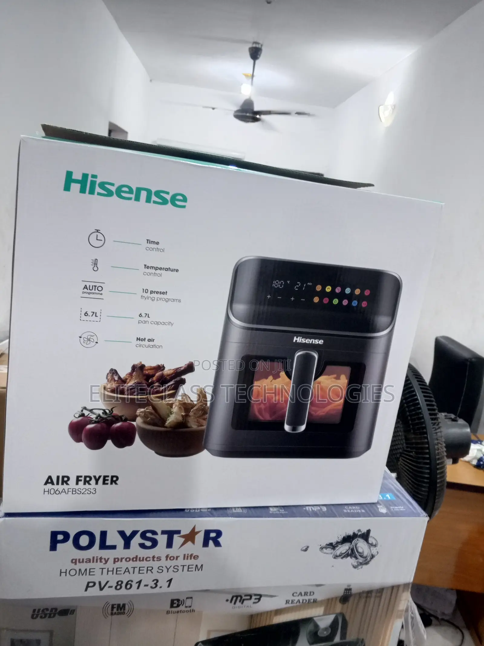 Frylight Fusion Hisense H06AFBS2S3 6.7L Air Fryer