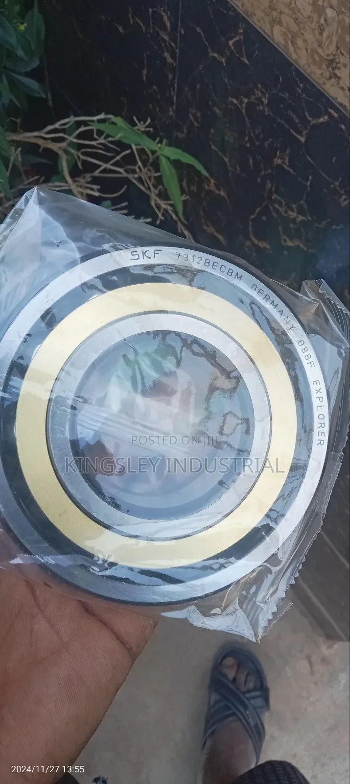 7312-Becbm-Brass Angular Contact Ball Bearing 50mm SKF