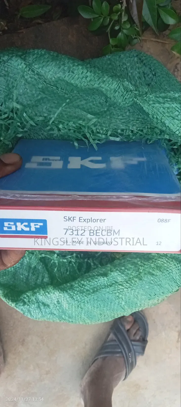 7312-Becbm-Brass Angular Contact Ball Bearing 50mm SKF