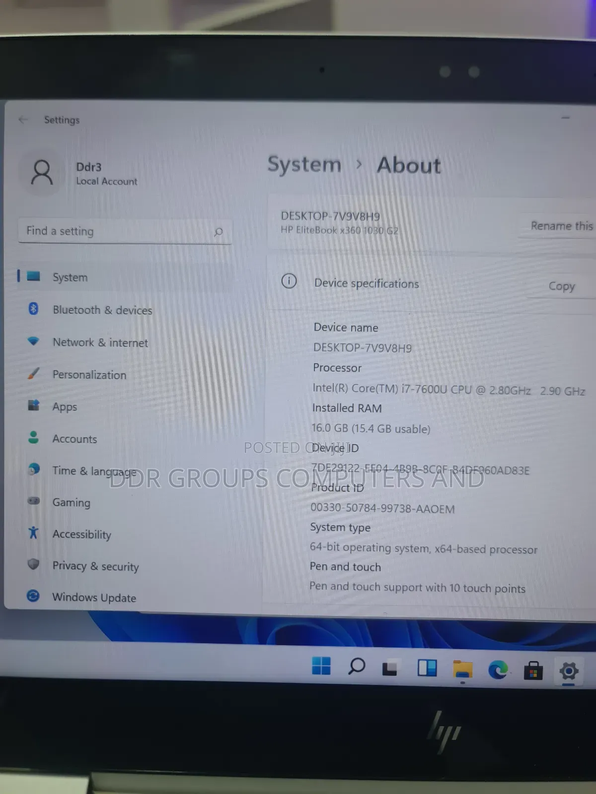 Laptop HP EliteBook X360 1030 G2 16GB Intel Core I7 SSD 256GB