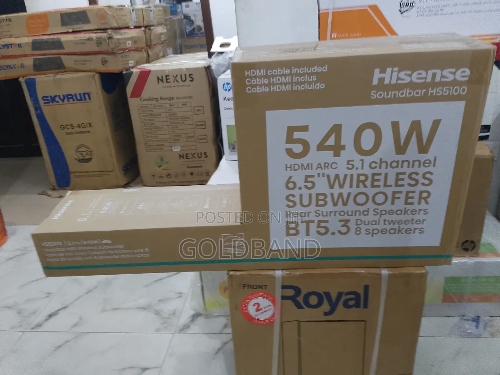 Hisense 540watts Rhythm Bass Sub-Woofer Sound System