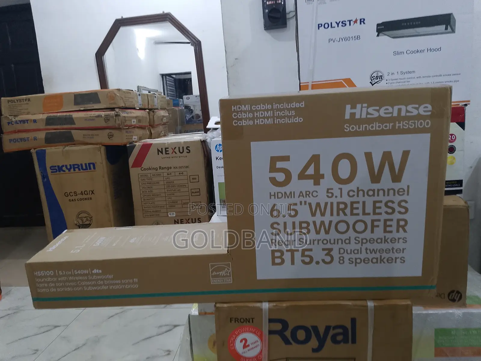 Hisense 540watts Sound Sational Sub-Woofer Sound System