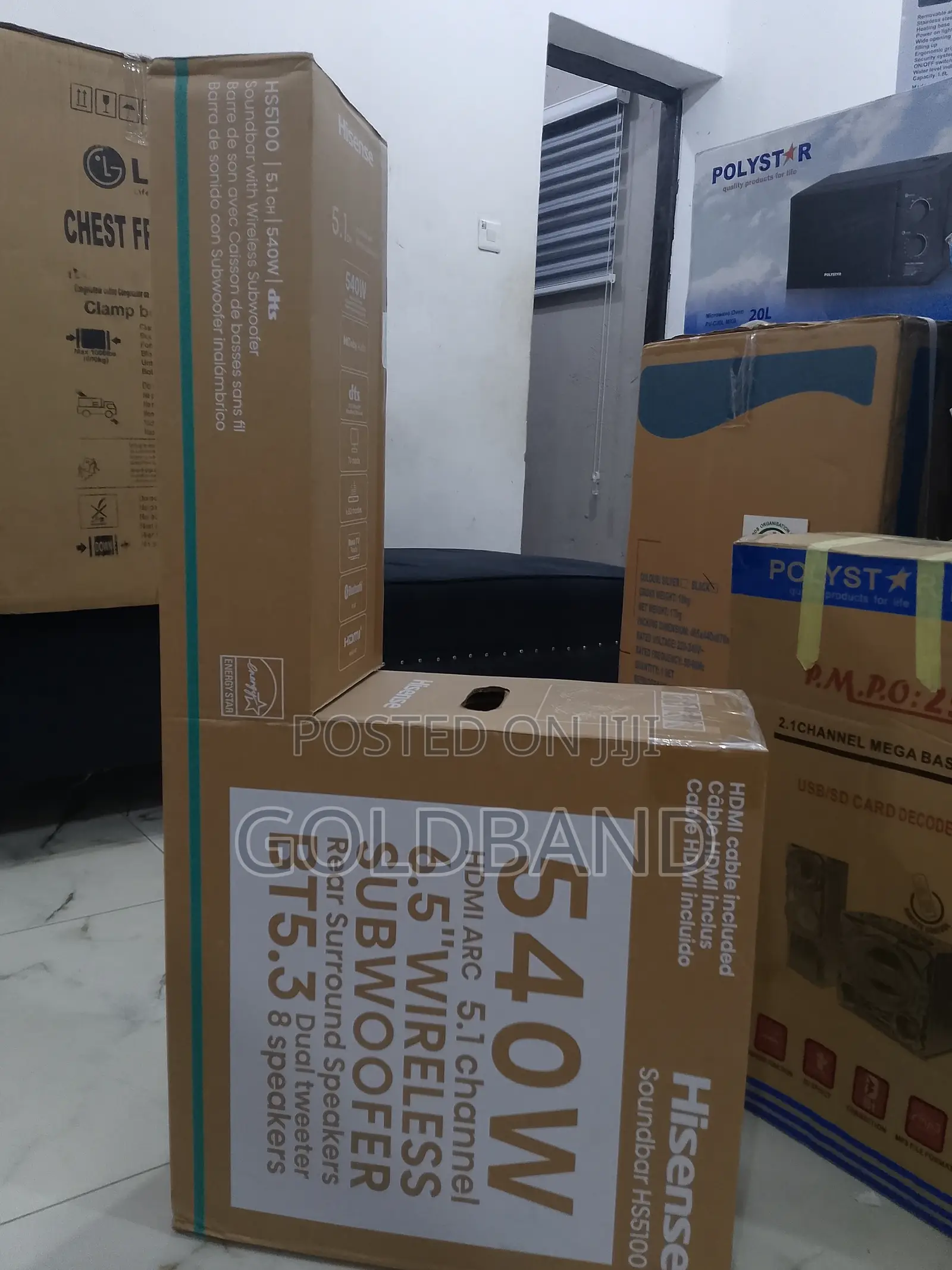 Hisense 540watts Movable Sub-Woofer Sound System