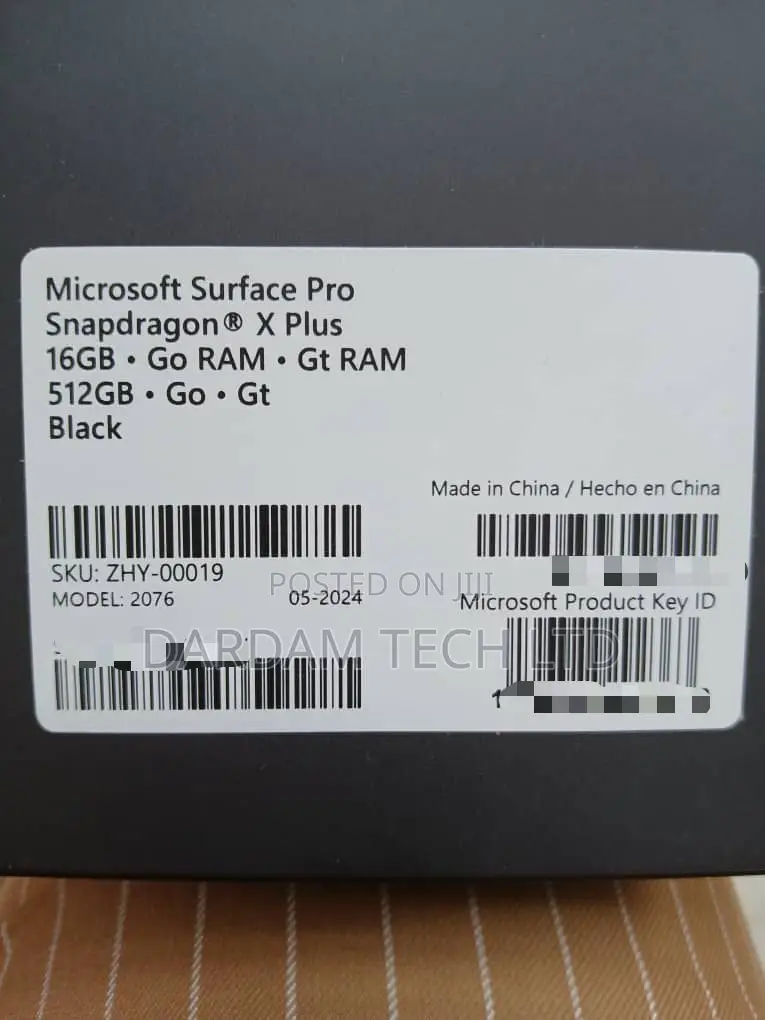 New Microsoft Surface Pro 11th Edition, a Copilot+ PC 16GB SSD 512GB
