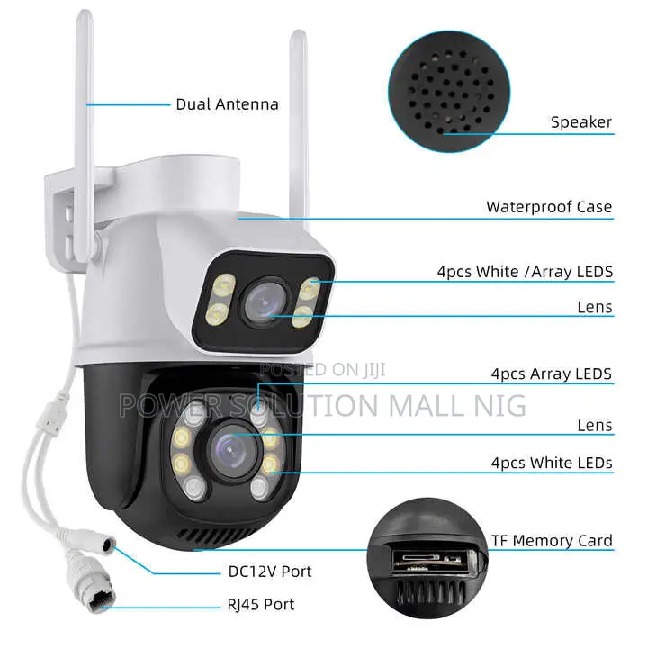 Dual Lens Wifi Security Camera