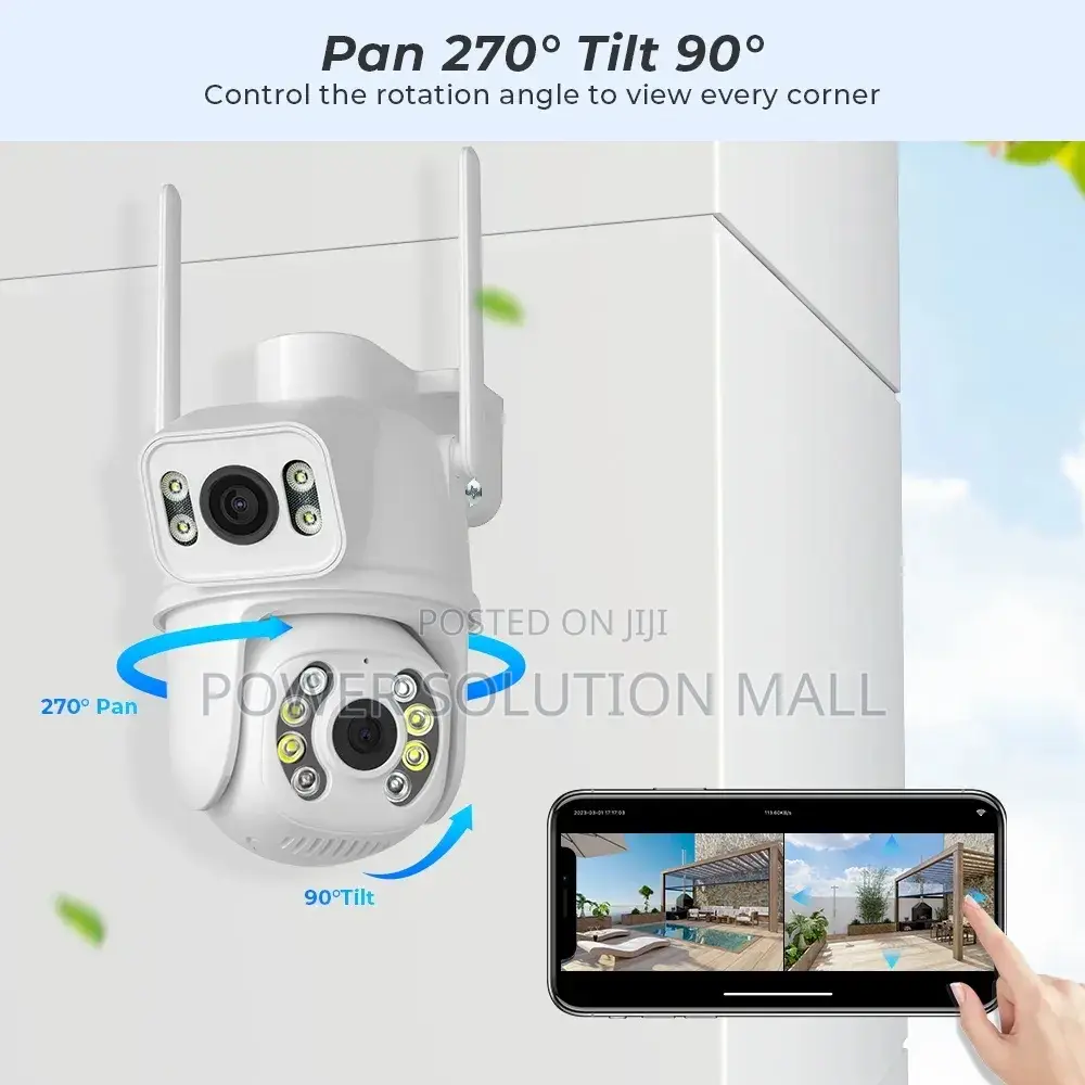 Dual Lens Wifi Security Camera