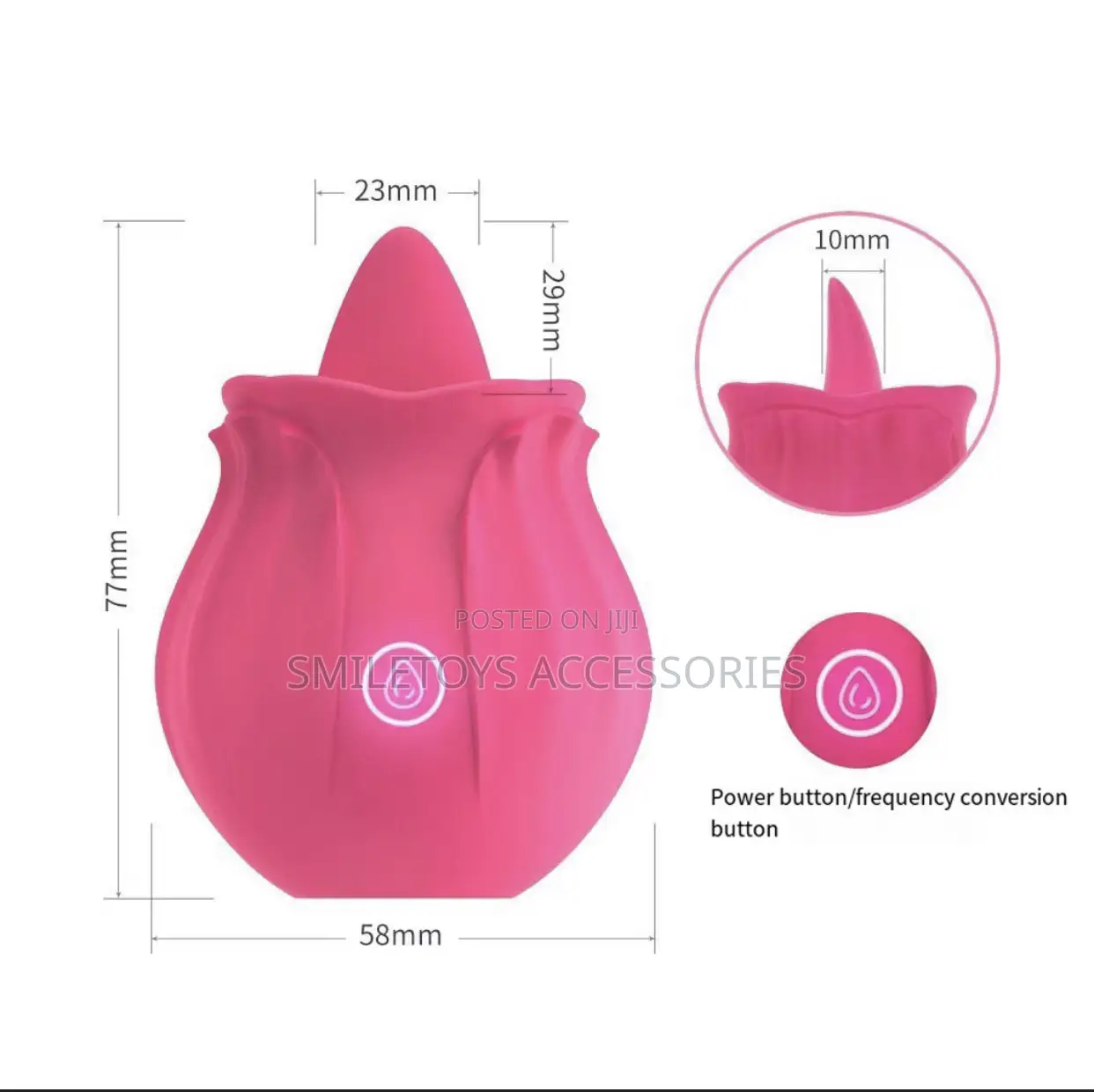 Rose Toy Sucking Vibrator Hands Free With 10 Lick Modes