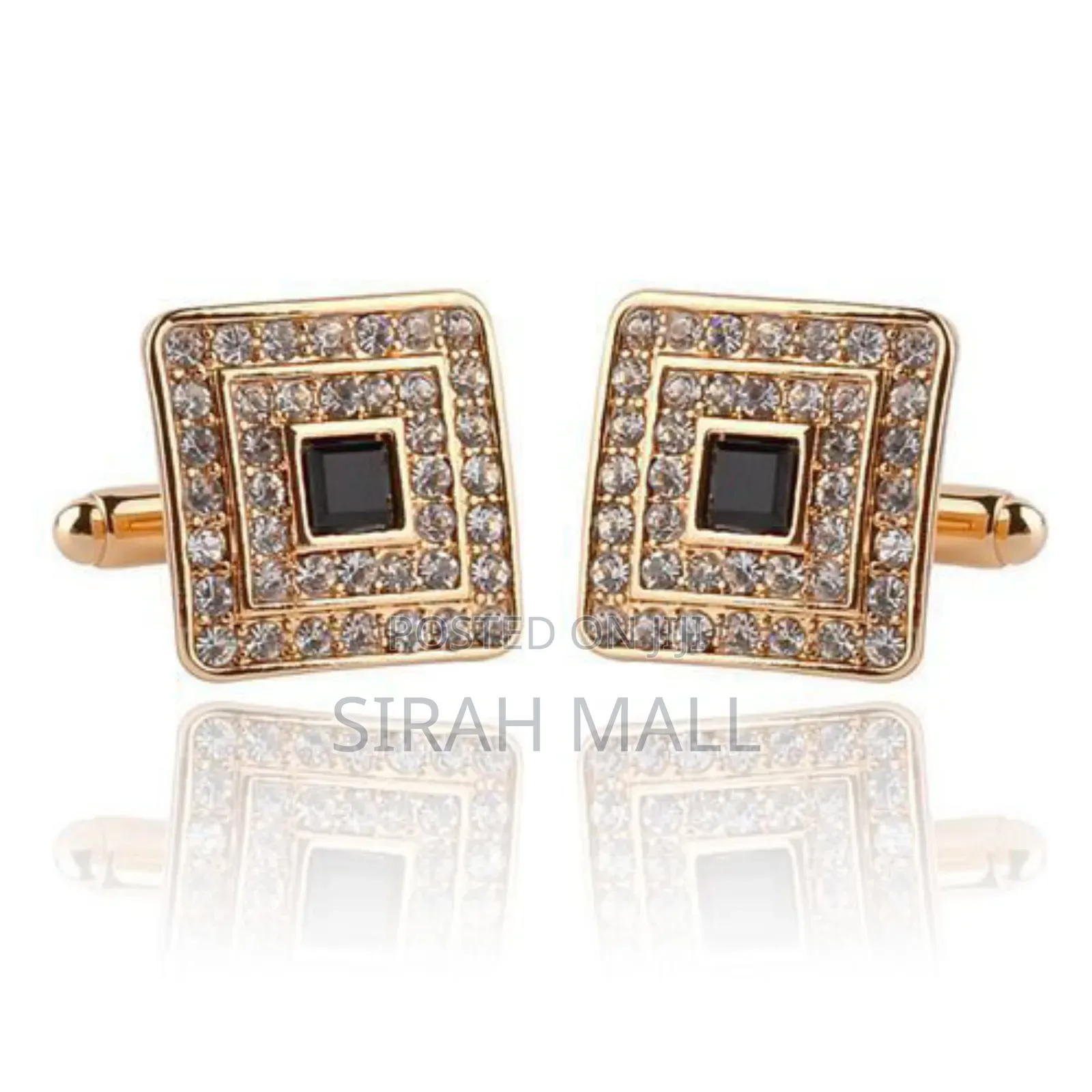 Men's Luxury Gold Cufflinks Shirt Cuff Buttons (Small)