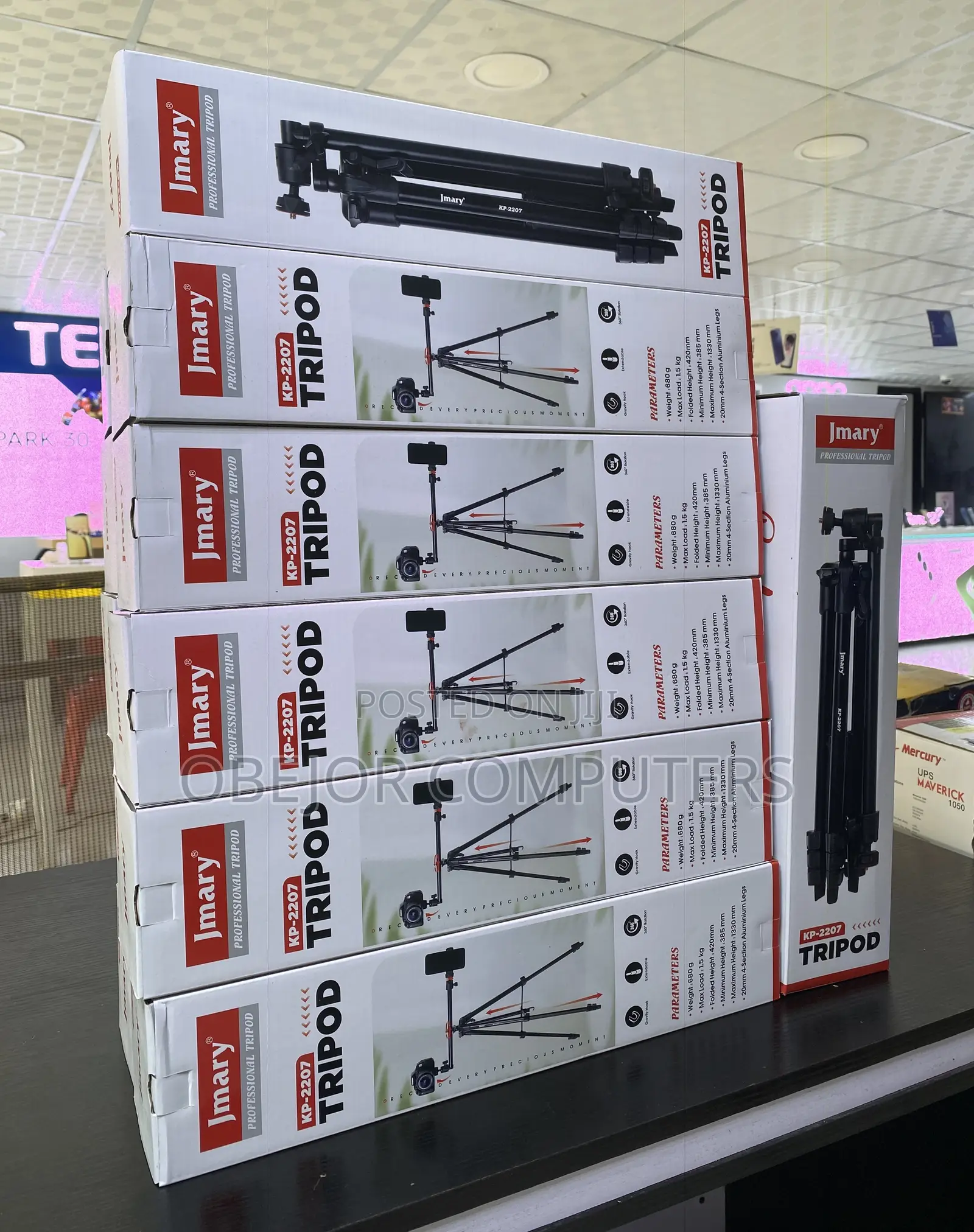 Jmary Kp-2207 Portable Aluminum 360 Degree Tripod Stand