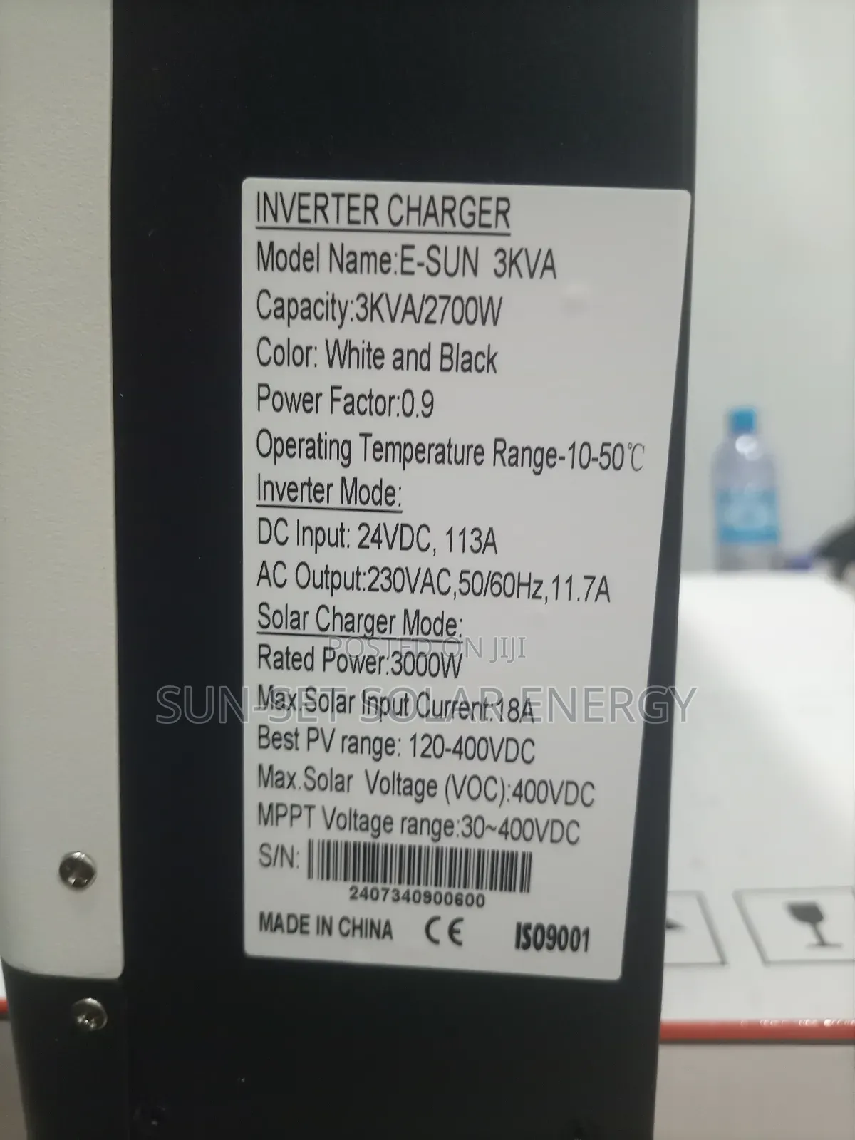Sako Hybrid Inverter 3kva 24v 120 Ahmppt Charge Controller