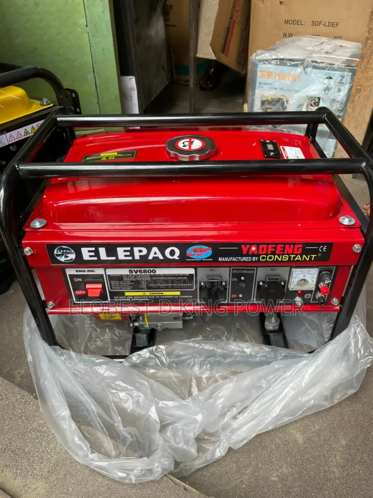 4.5kva Elepaq Constant Manual Generator 100% Copper Coil