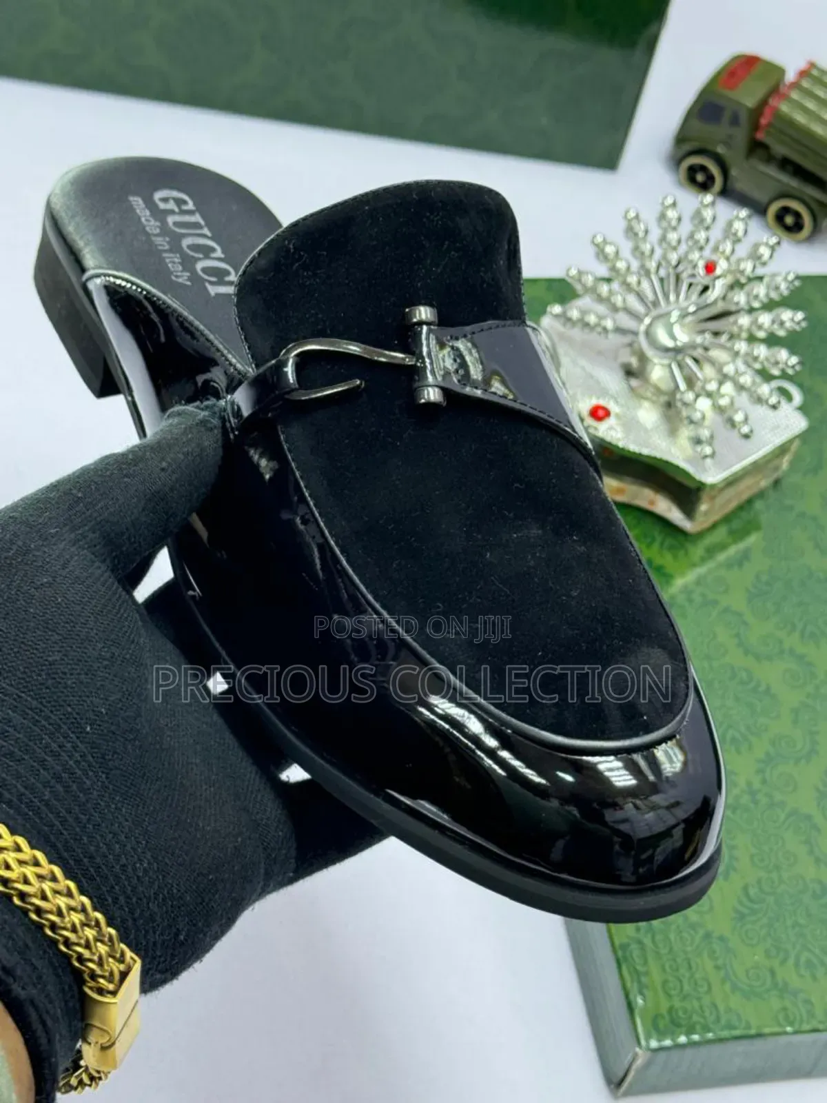 Men's Gucci Top Classic Leather Half Shoes