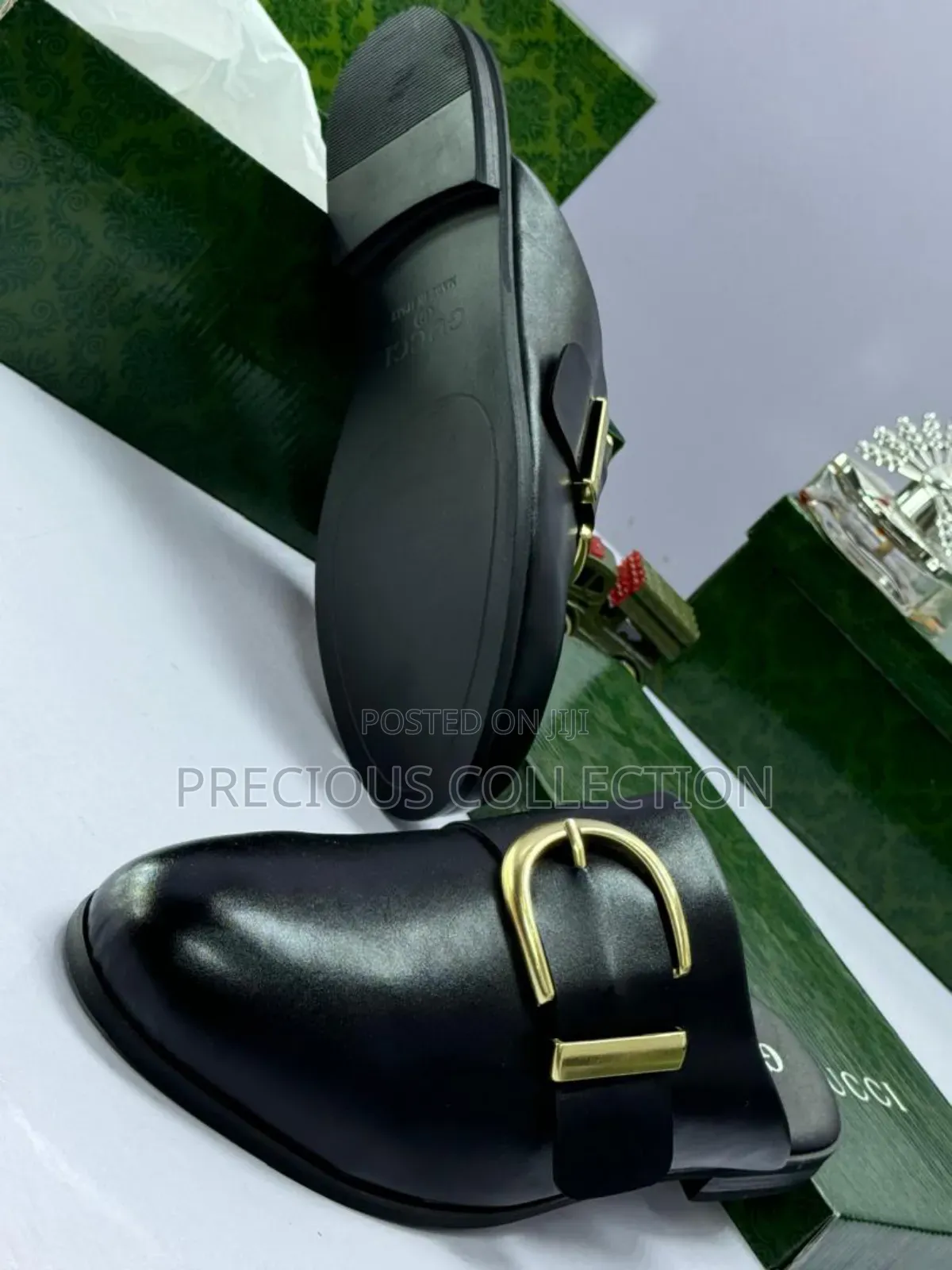 Men's Gucci Top Classic Leather Half Shoes