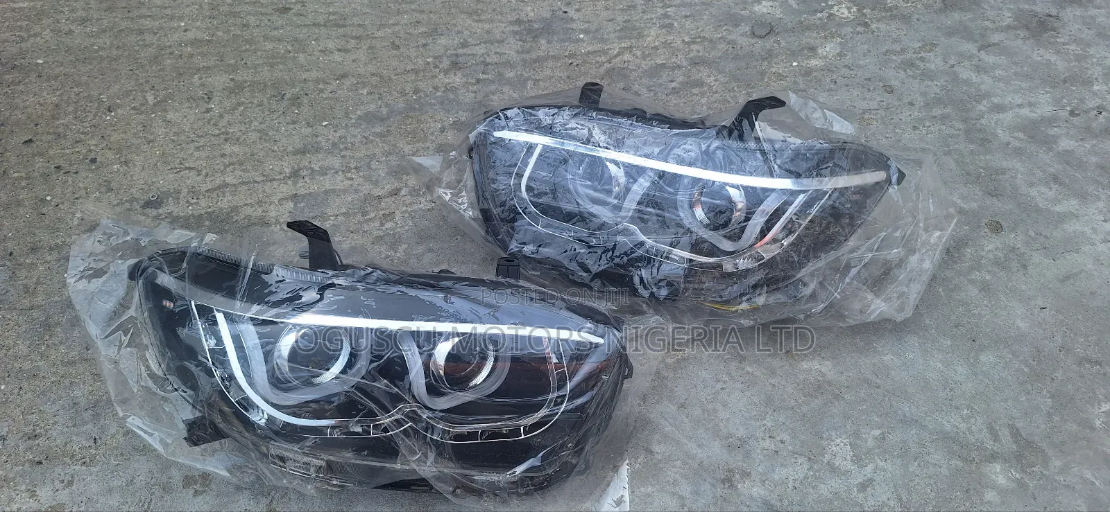 Headlamp Highlander 2008-2011 Two Touch With LED Yahoo Type
