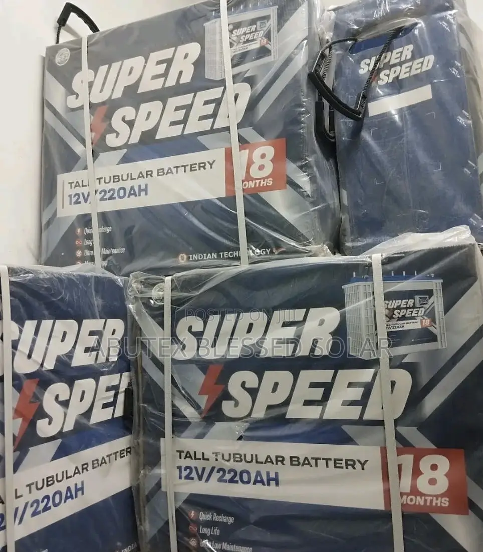 220ah 12V Super Speed Tall Tubular Battery