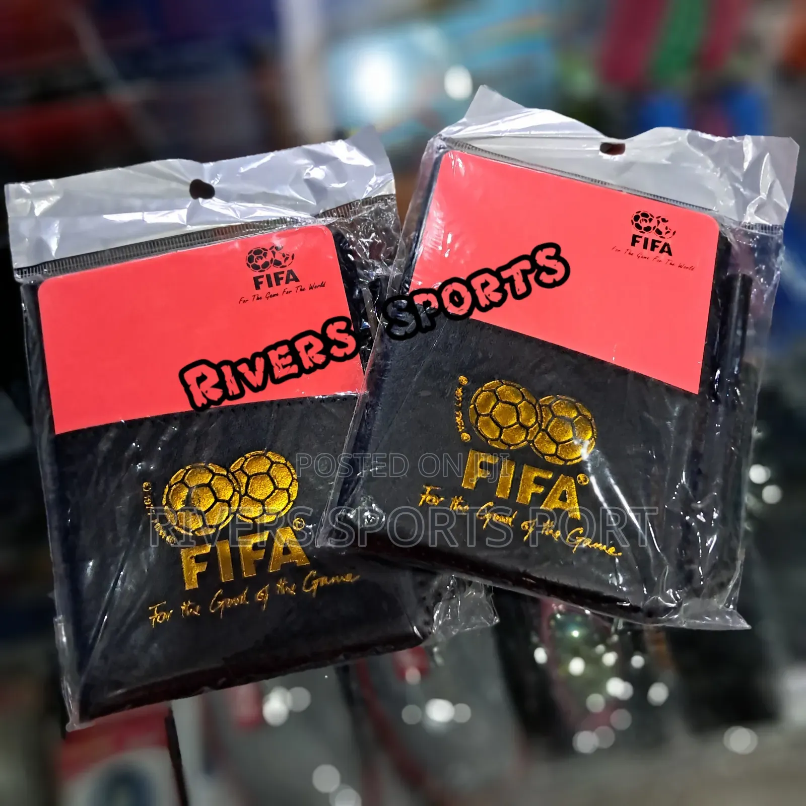Sports Team Soccer Referee Red and Yellow Card