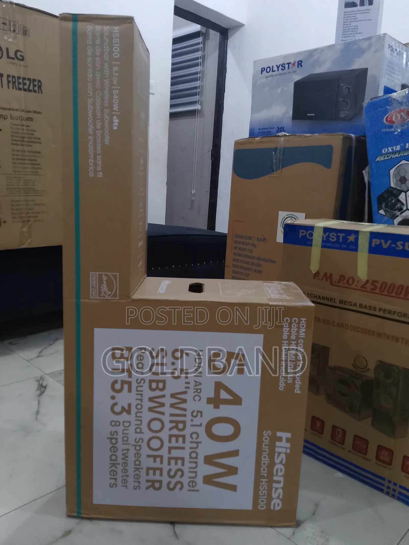 Hisense 540W His5100 Brand New Durable Subwoofer Sound Bar
