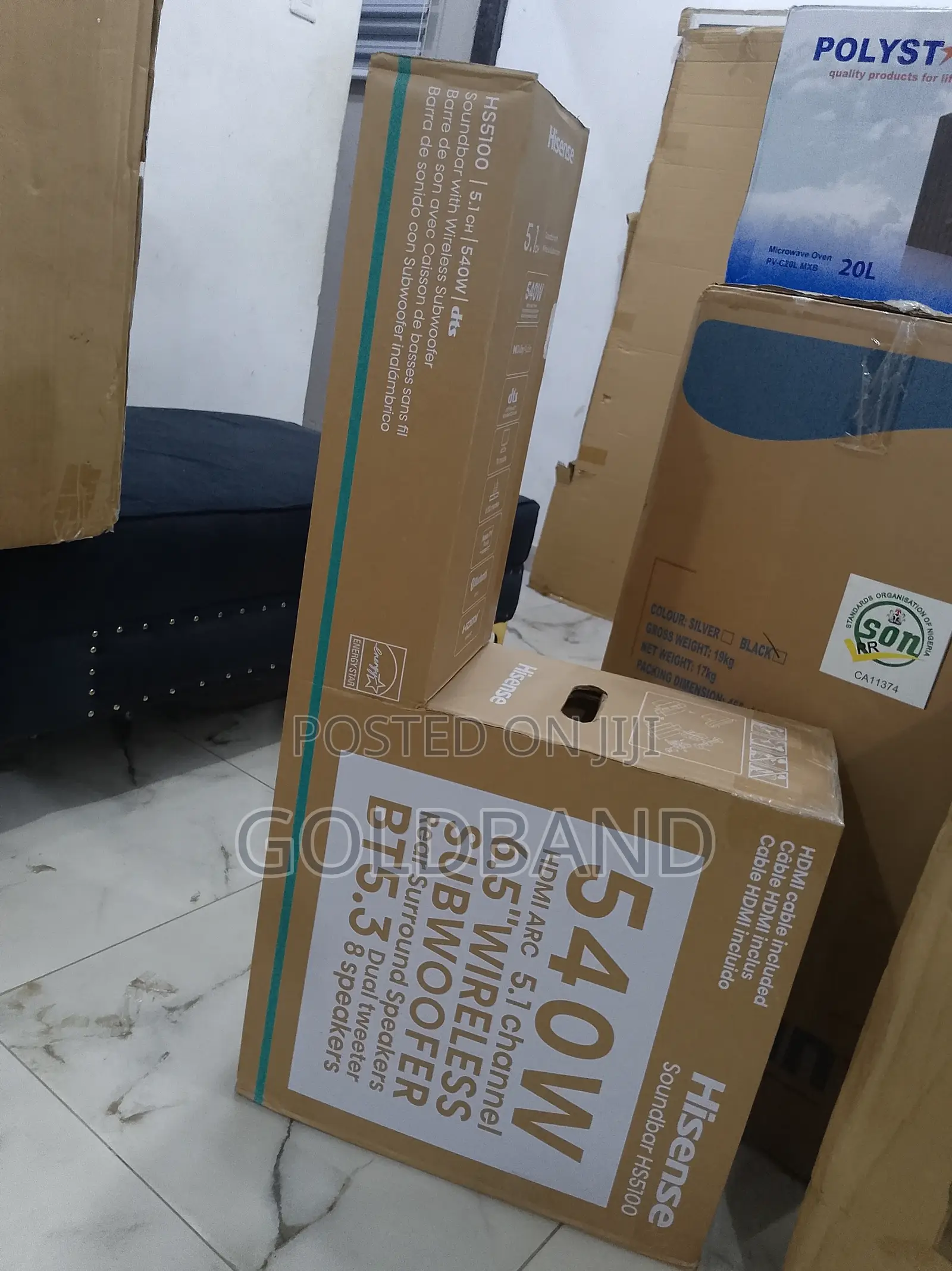 Hisense 540W His5100 Brand New Durable Subwoofer Sound Bar