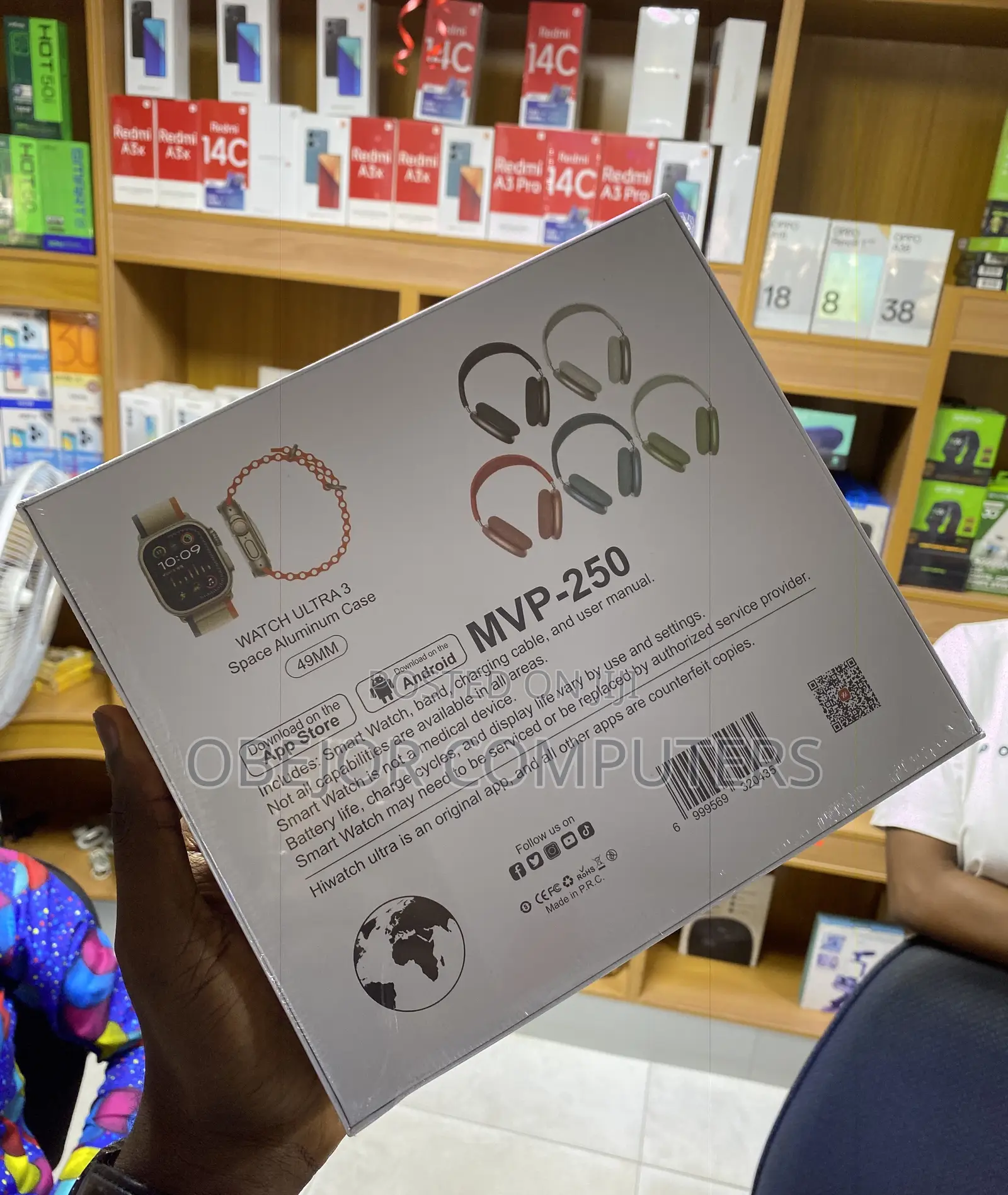 Hiwatch MVP-250 Ultra 3 Headphone and Smartwatch Combo