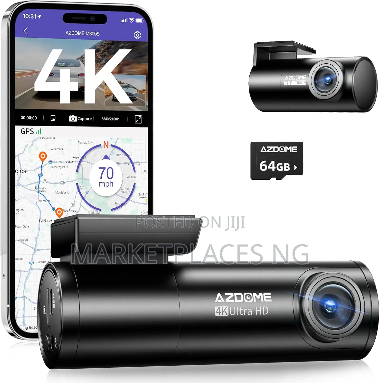 AZDOME M300S Wifi Dash Cam
