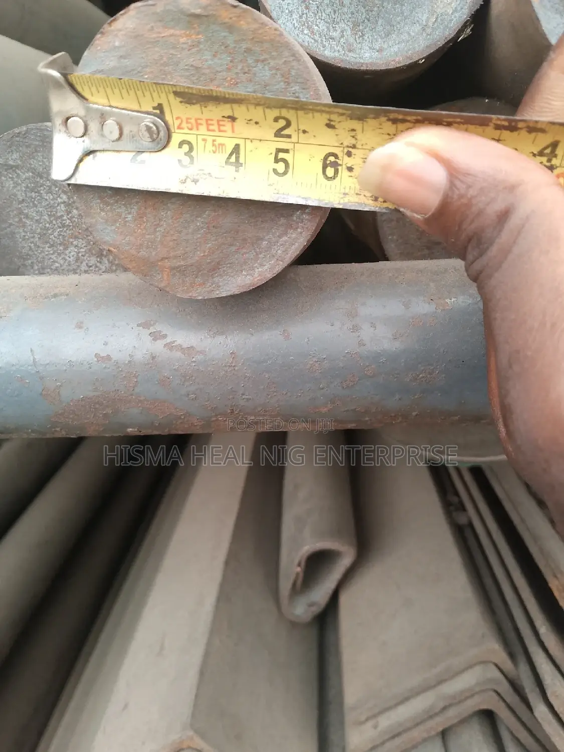 60 Mm Thickness Mild Steel Iron Rod 6 Meters Length