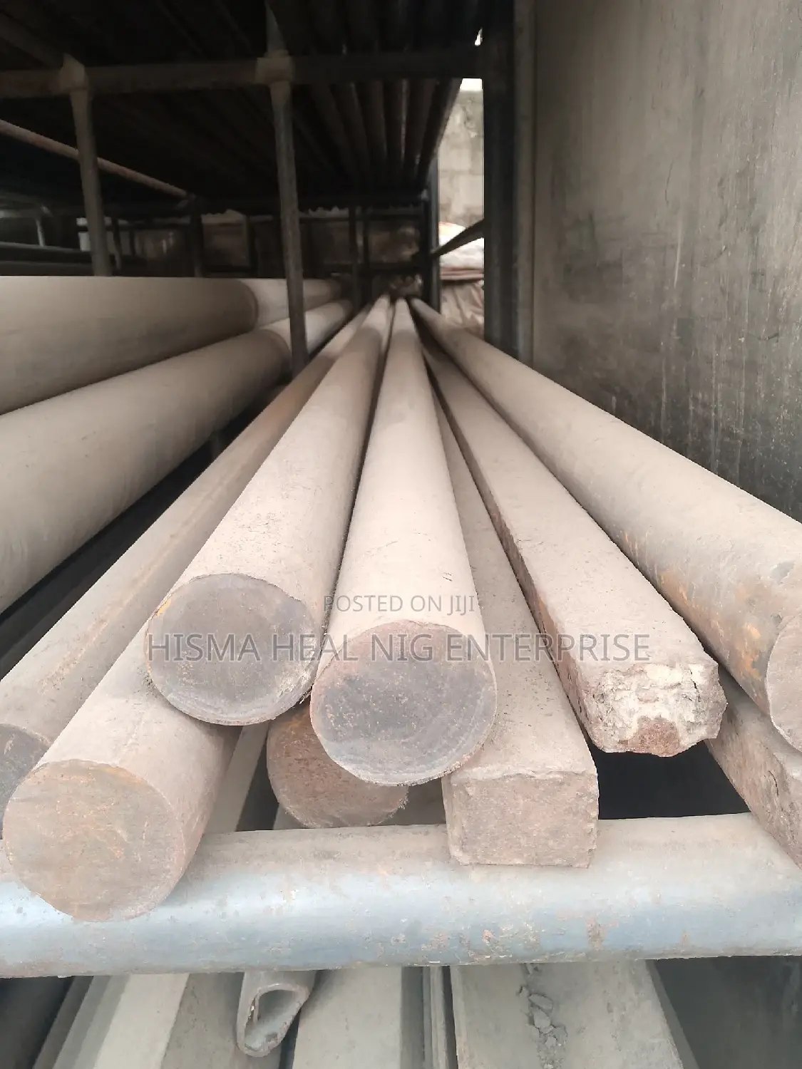 60 Mm Thickness Mild Steel Iron Rod 6 Meters Length