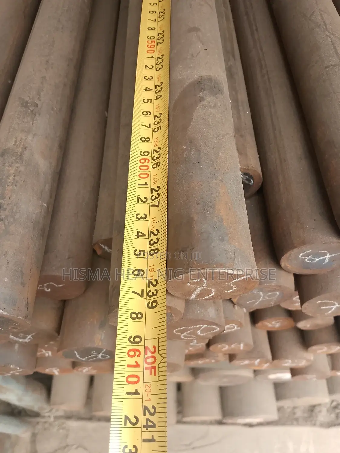 60 Mm Thickness Mild Steel Iron Rod 6 Meters Length
