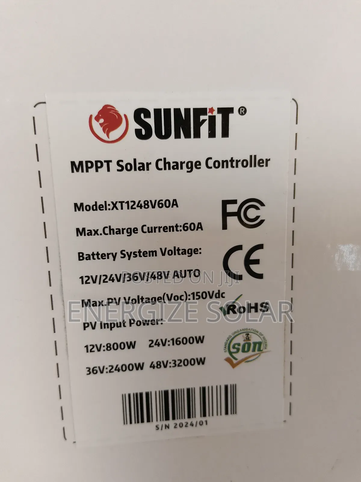 60A 150v MPPT Sunfit Charge Controller