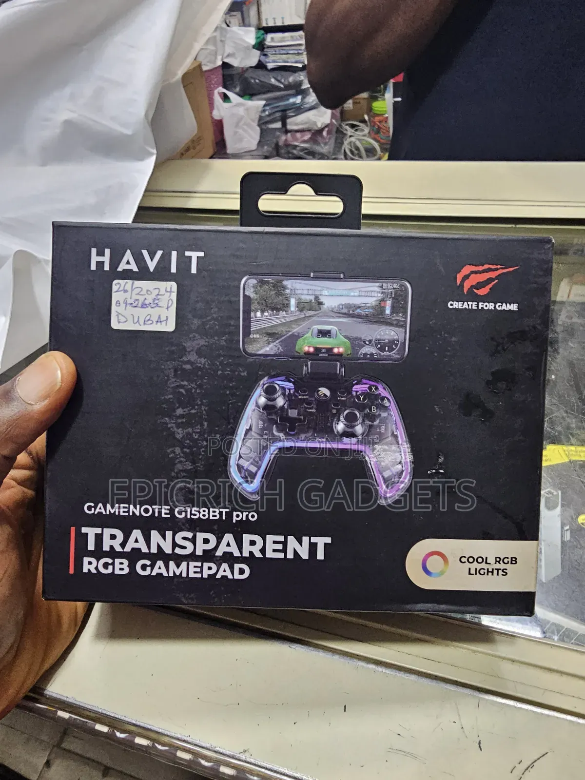 HAVIT Transparent RGB Wireless Controller Gamepad