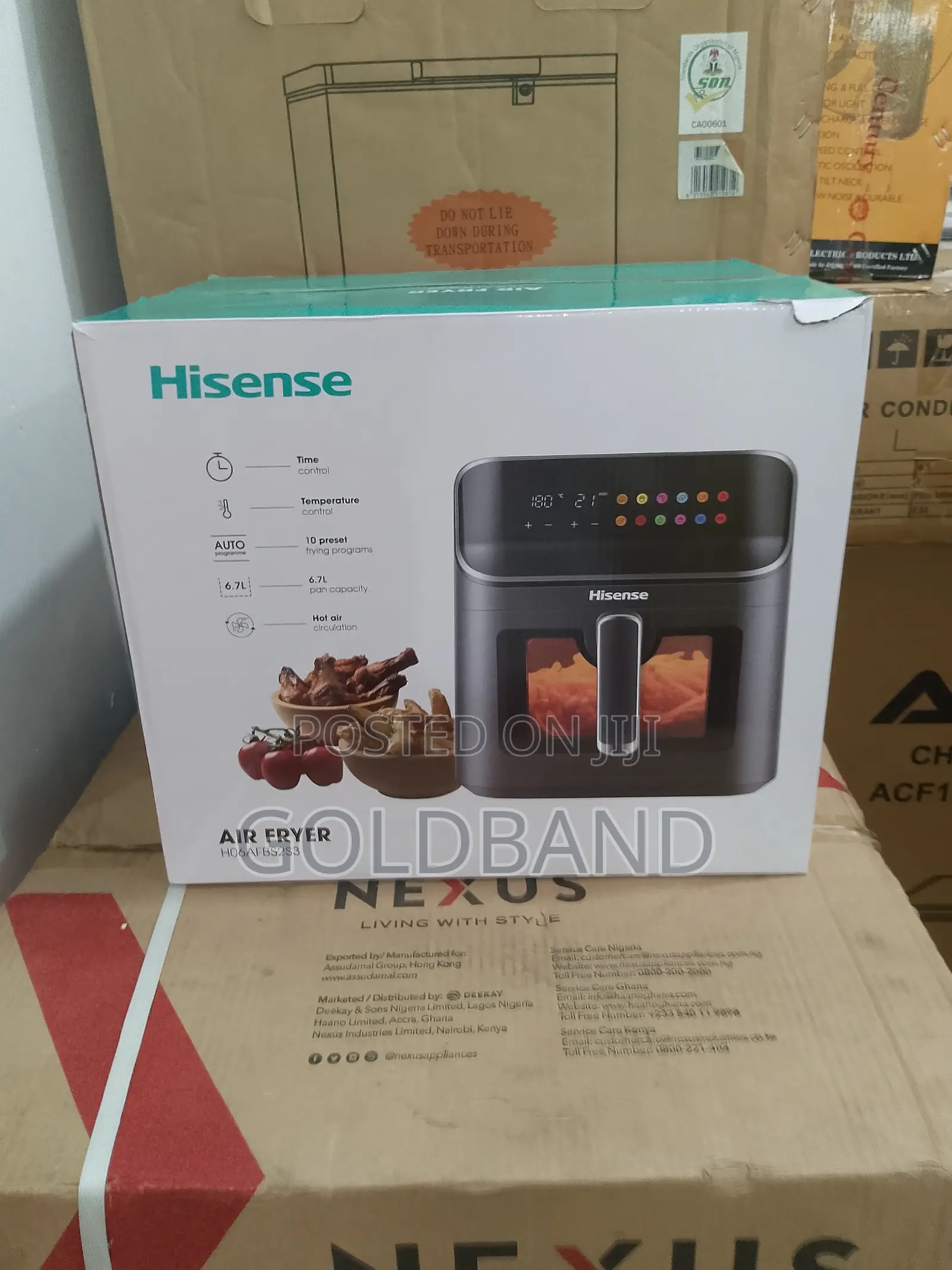 Hisense 6.7L Air Fryer (H06afbs2s3) for Versatile Cooking