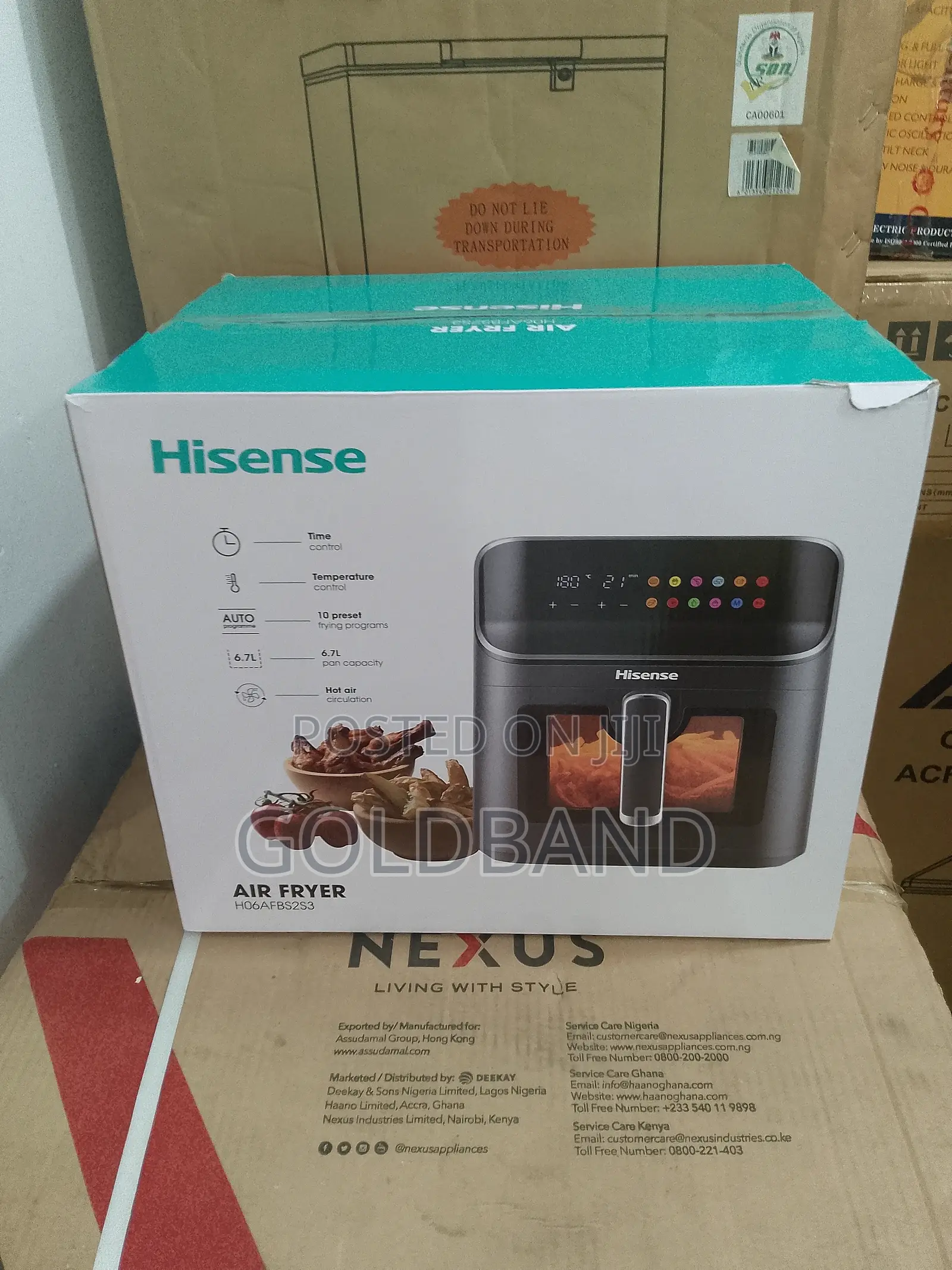 Hisense 6.7L Kitchen Aid Air Fryer (H06afbs2s3)