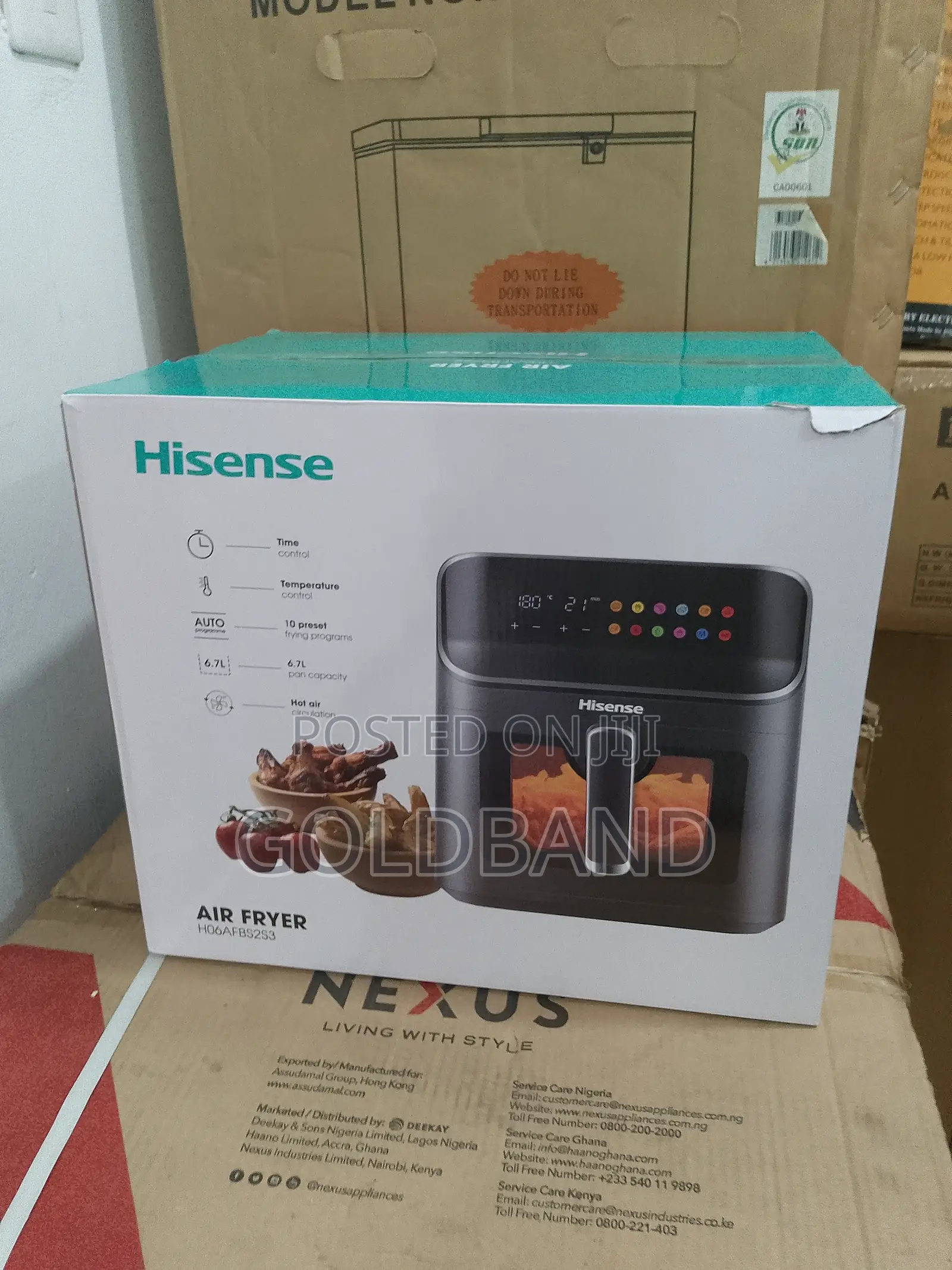 Hisense 6.7L Dish Washer Safe Air Fryer (H06afbs2s3)