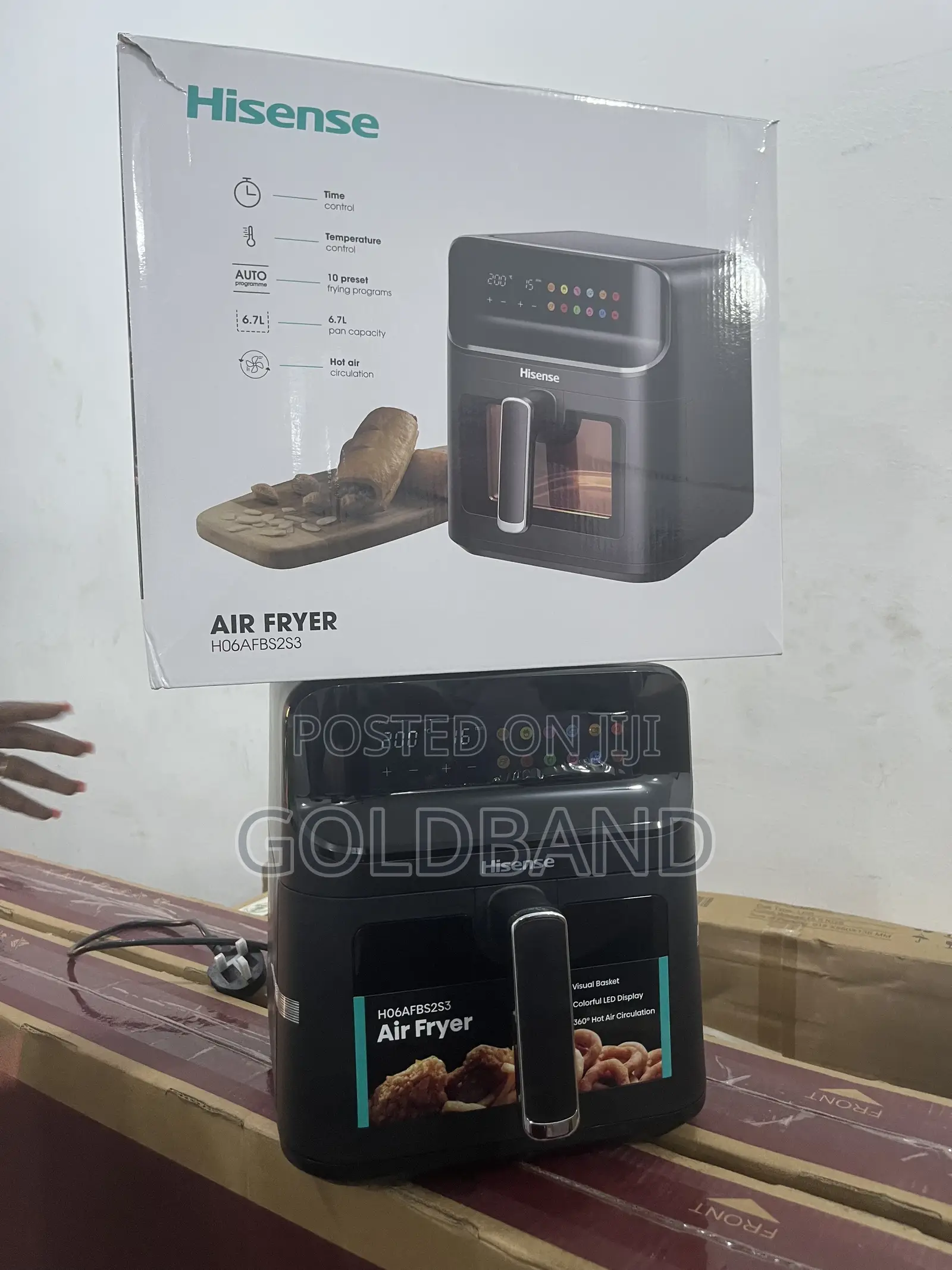 Hisense 6.7L Hygenic Air Fryer (H06afbs2s3)