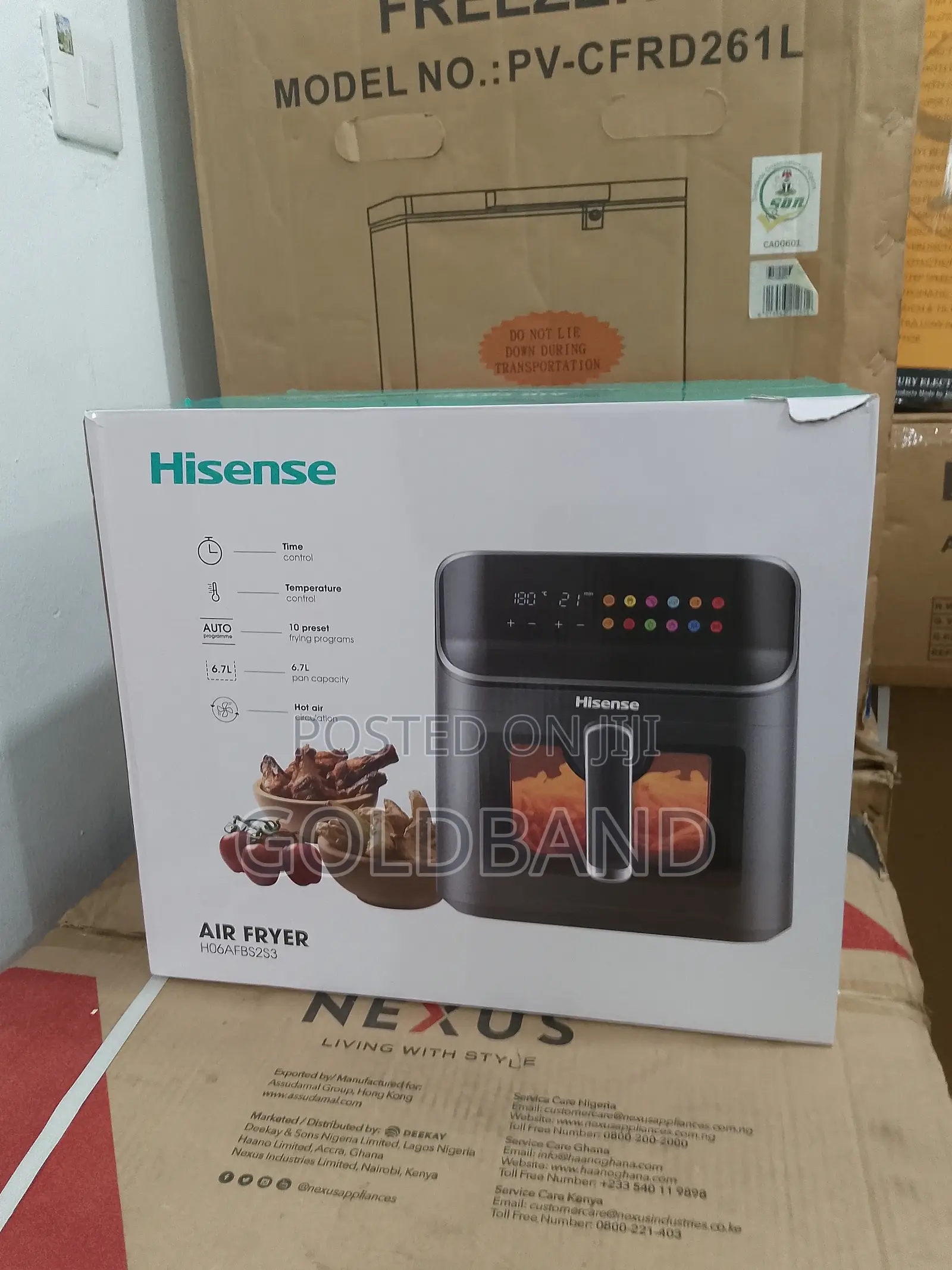 Hisense 6.7L Quick Frying Air Fryer (H06afbs2s3)
