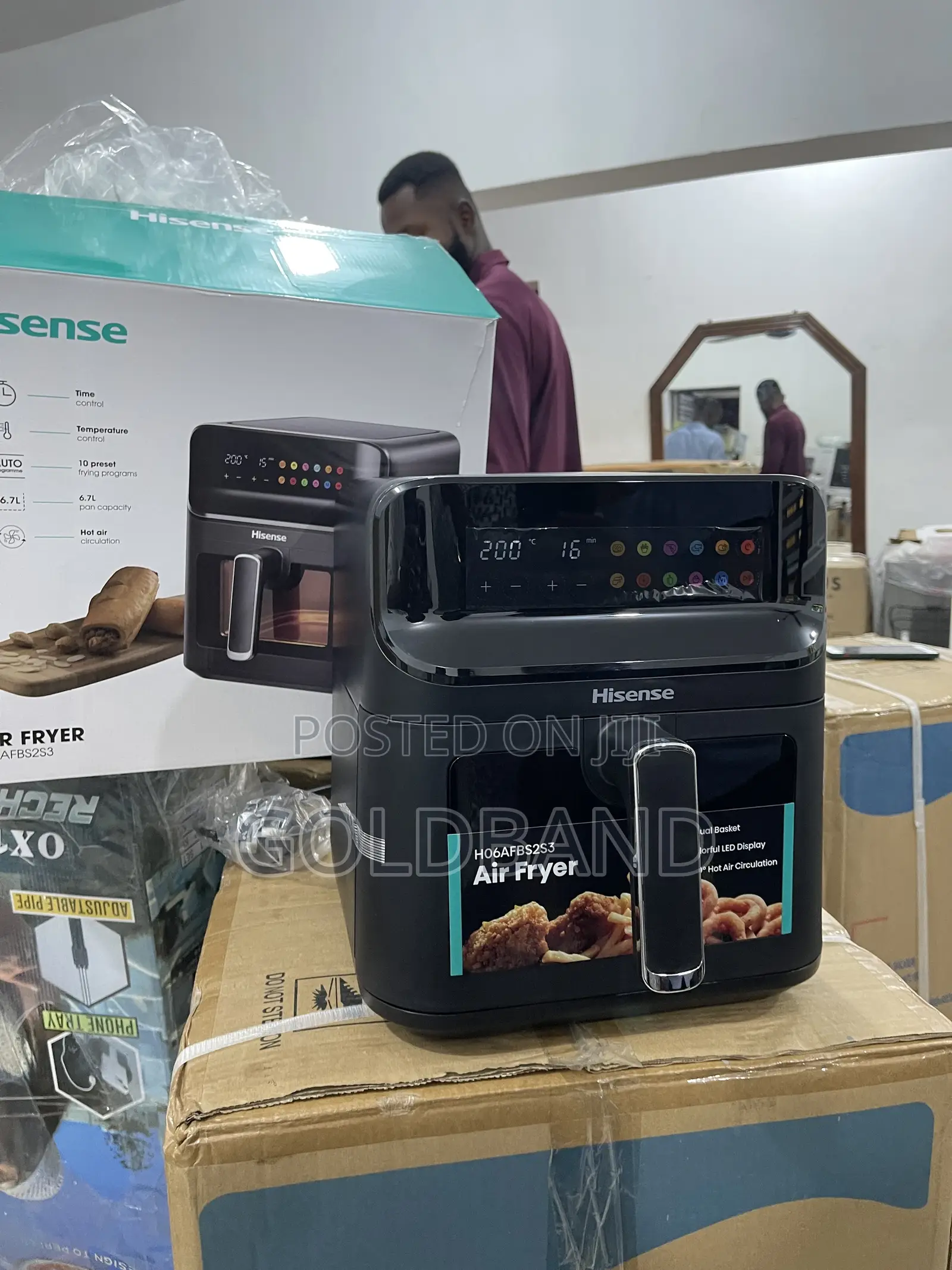 Hisense 6.7L Effort-Less Air Fryer (H06afbs2s3)