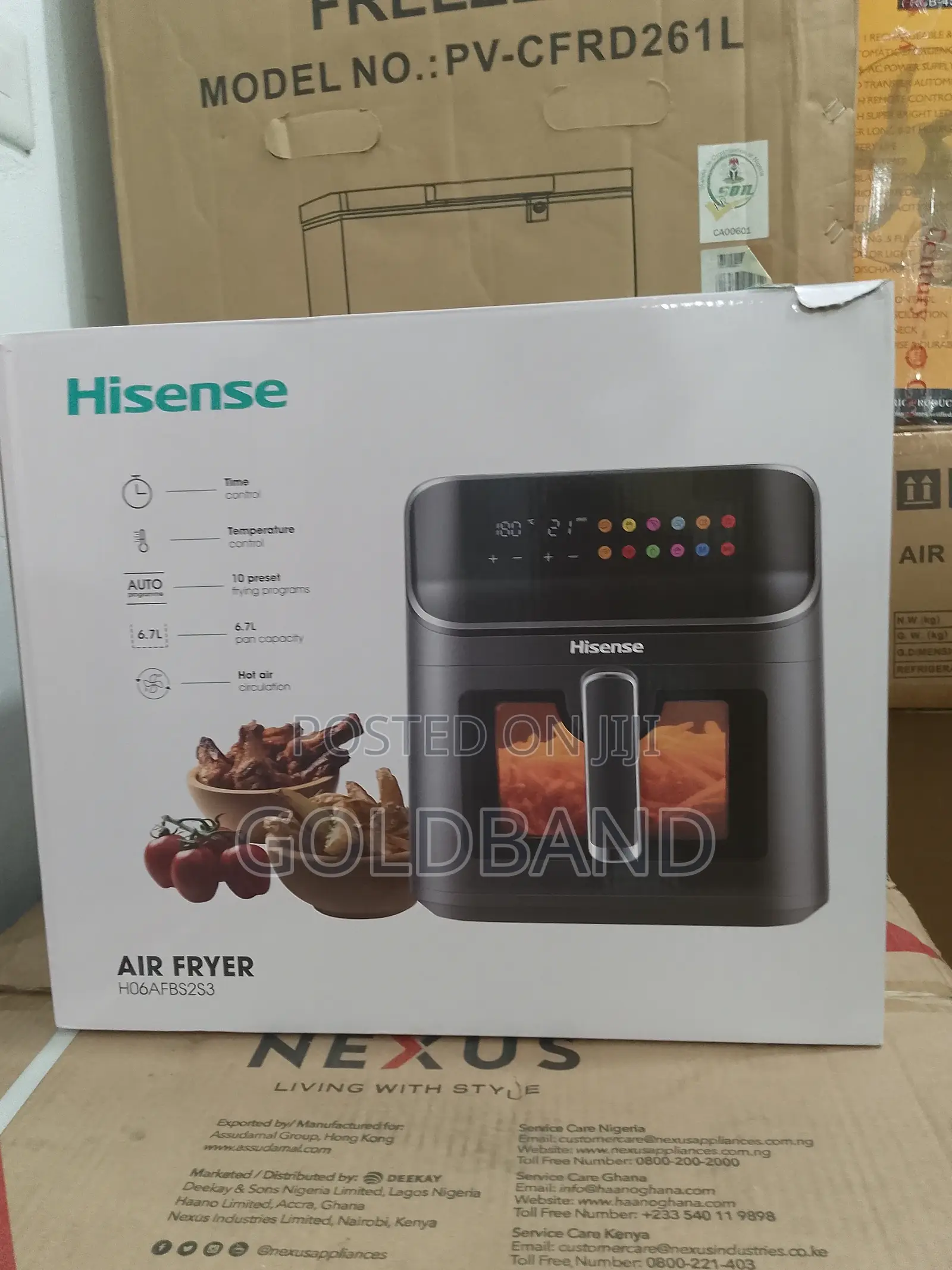 Hisense 6.7L Programmable Air Fryer (H06afbs2s3)